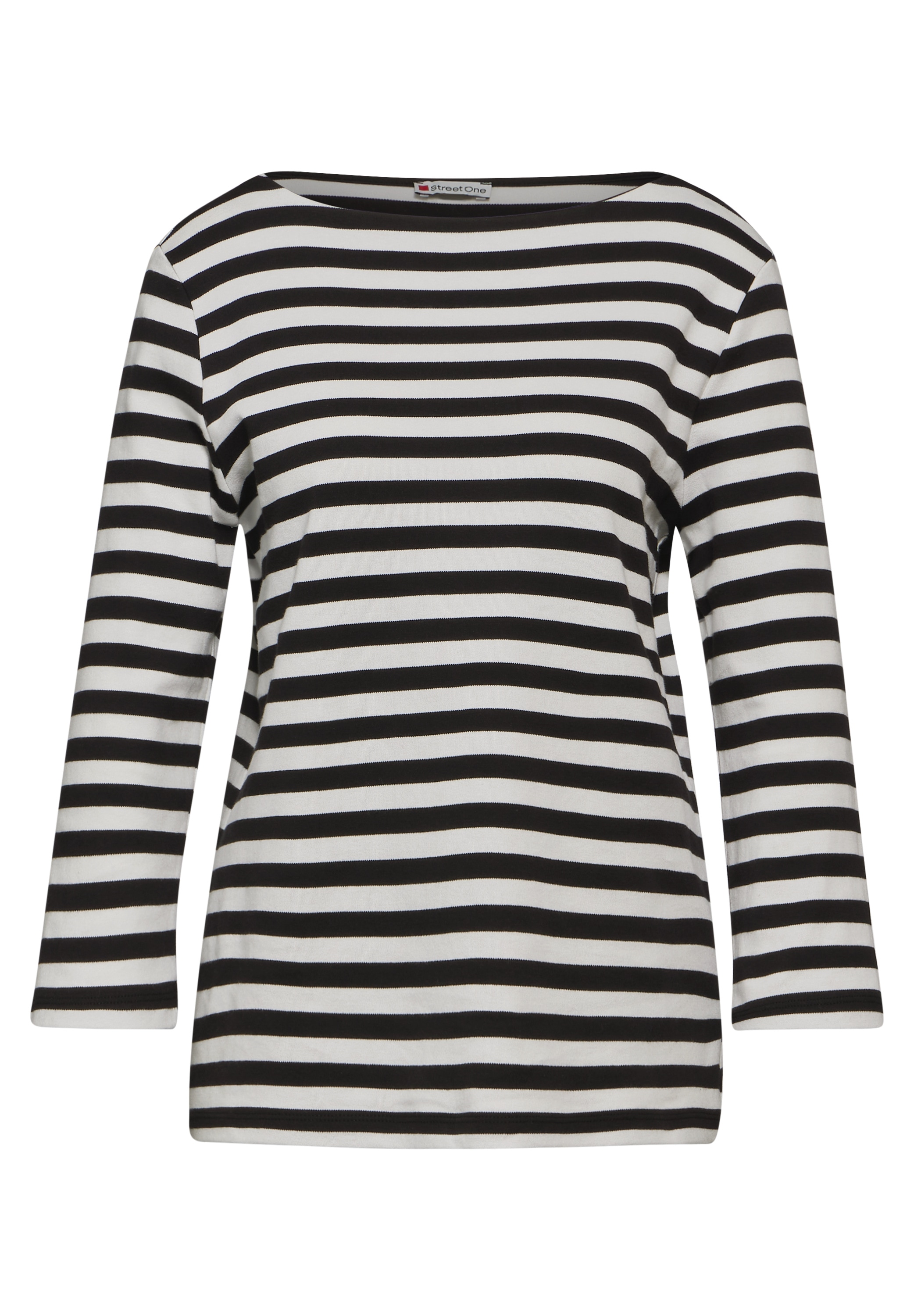 STREET ONE 3/4-Arm-Shirt aus reiner Baumwolle
