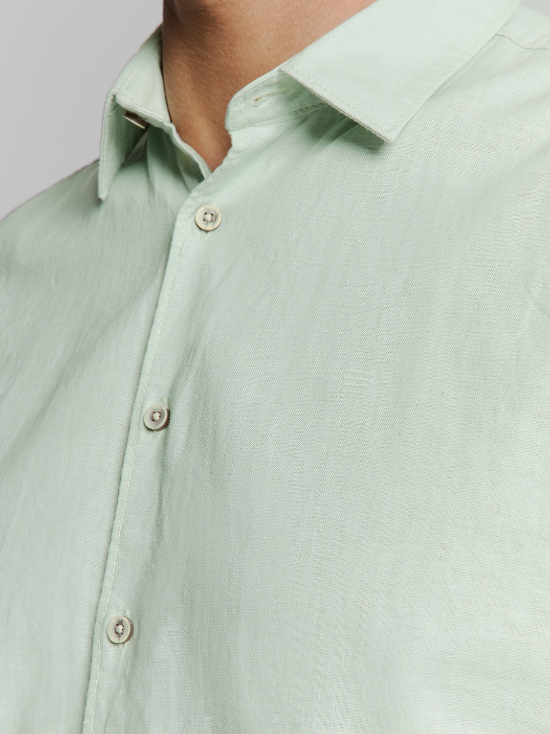 NO EXCESS Langarmhemd »No Excess Linnen shirt«