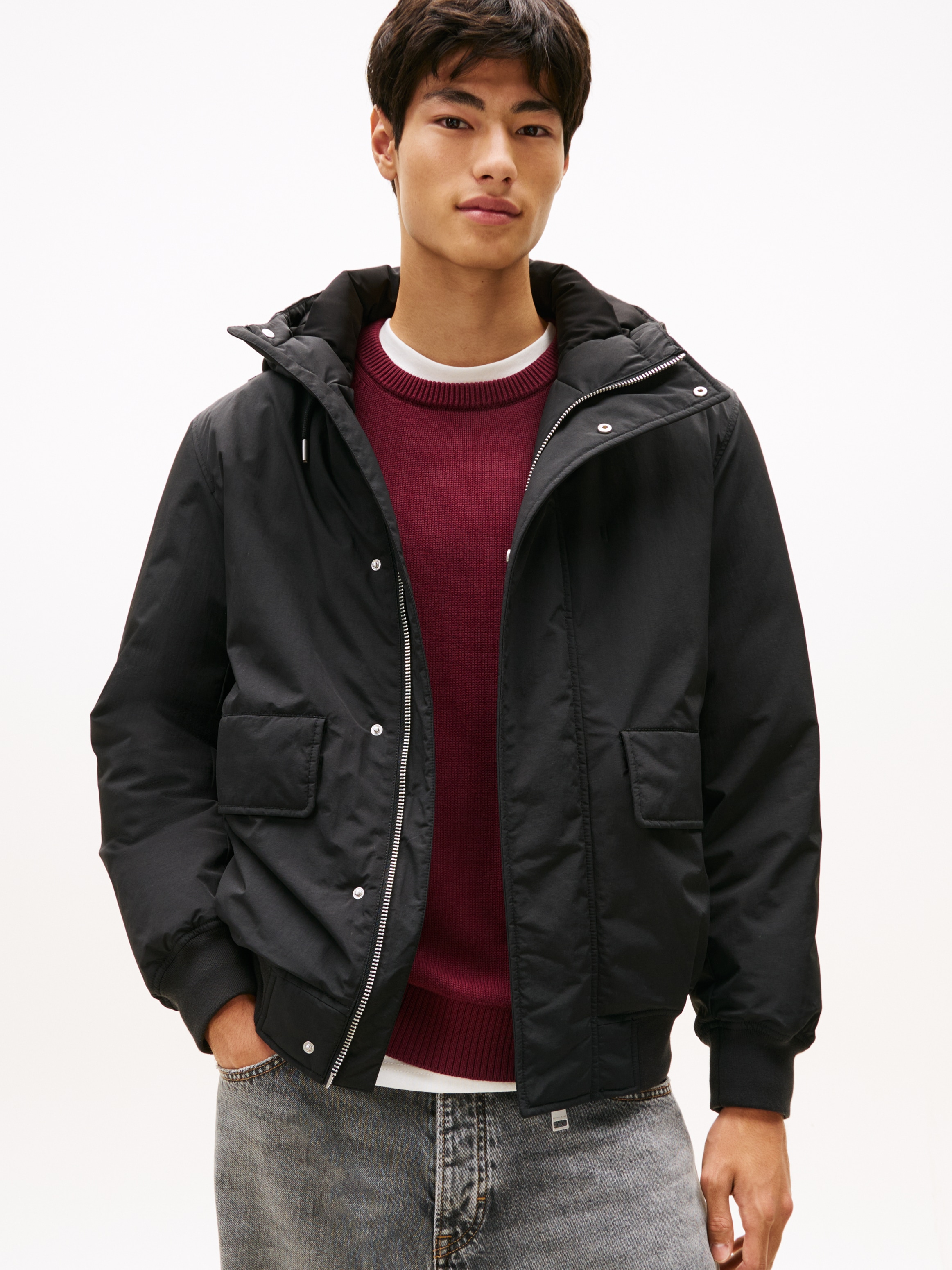 Tommy Jeans Bomberjacke "CITY READY BOMBER" mit Kapuze Fliegerjacke, Freize günstig online kaufen