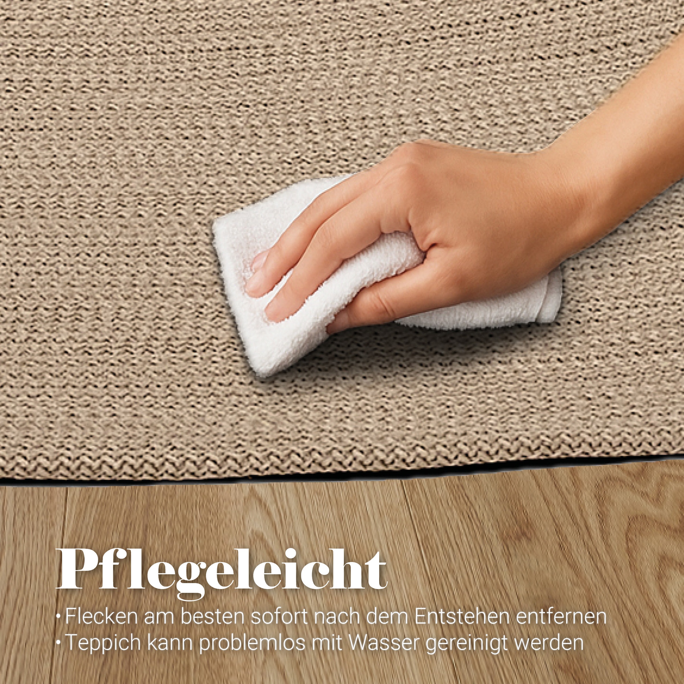 ASTRA Teppich »Paris«, rund, 8 mm Höhe, In- und Outdoor geeignet, Aussenbereich, Wohnzimmer