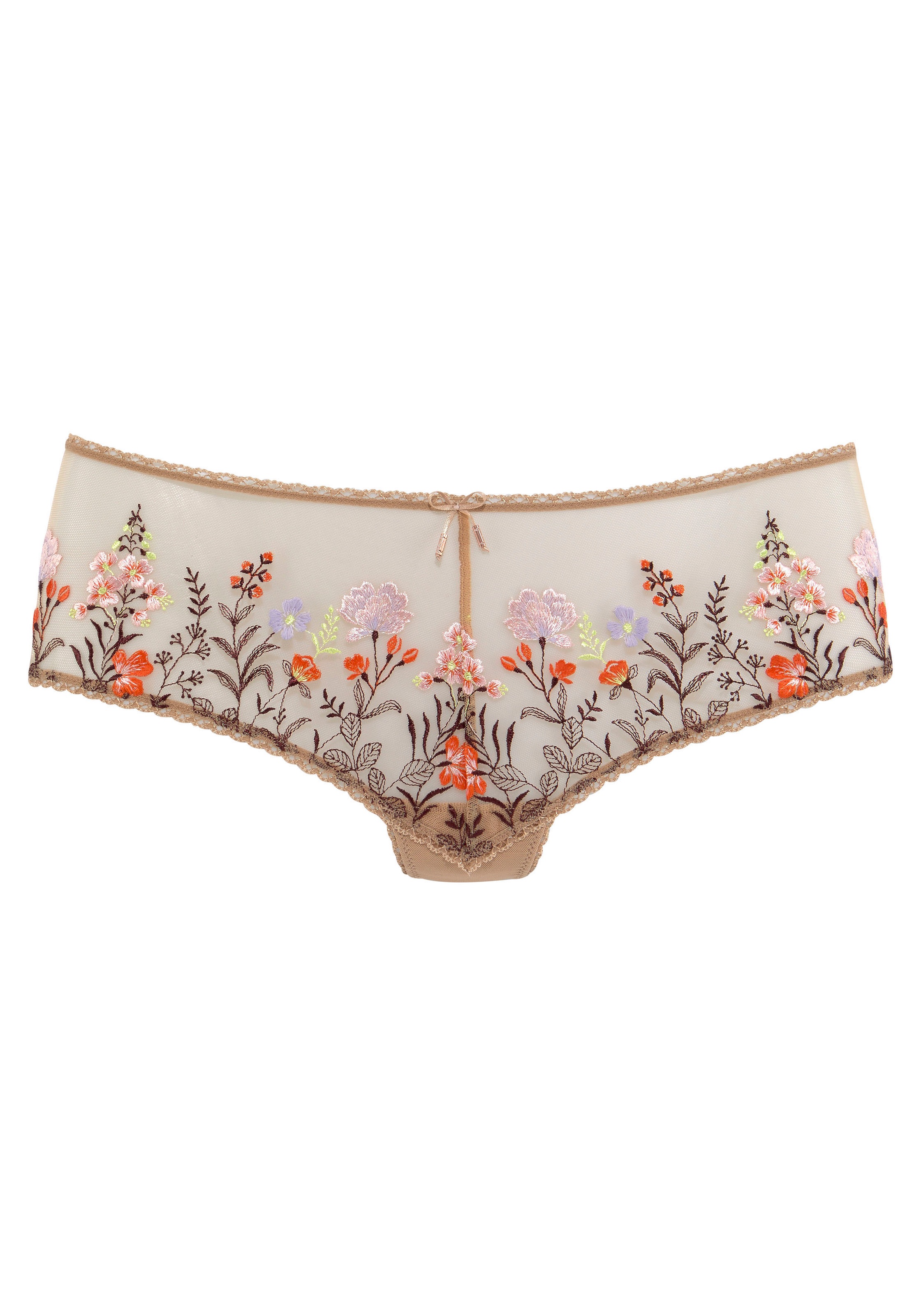 LASCANA Stringpanty »Maria«, mit bunten Blumen aus Stickereispitze