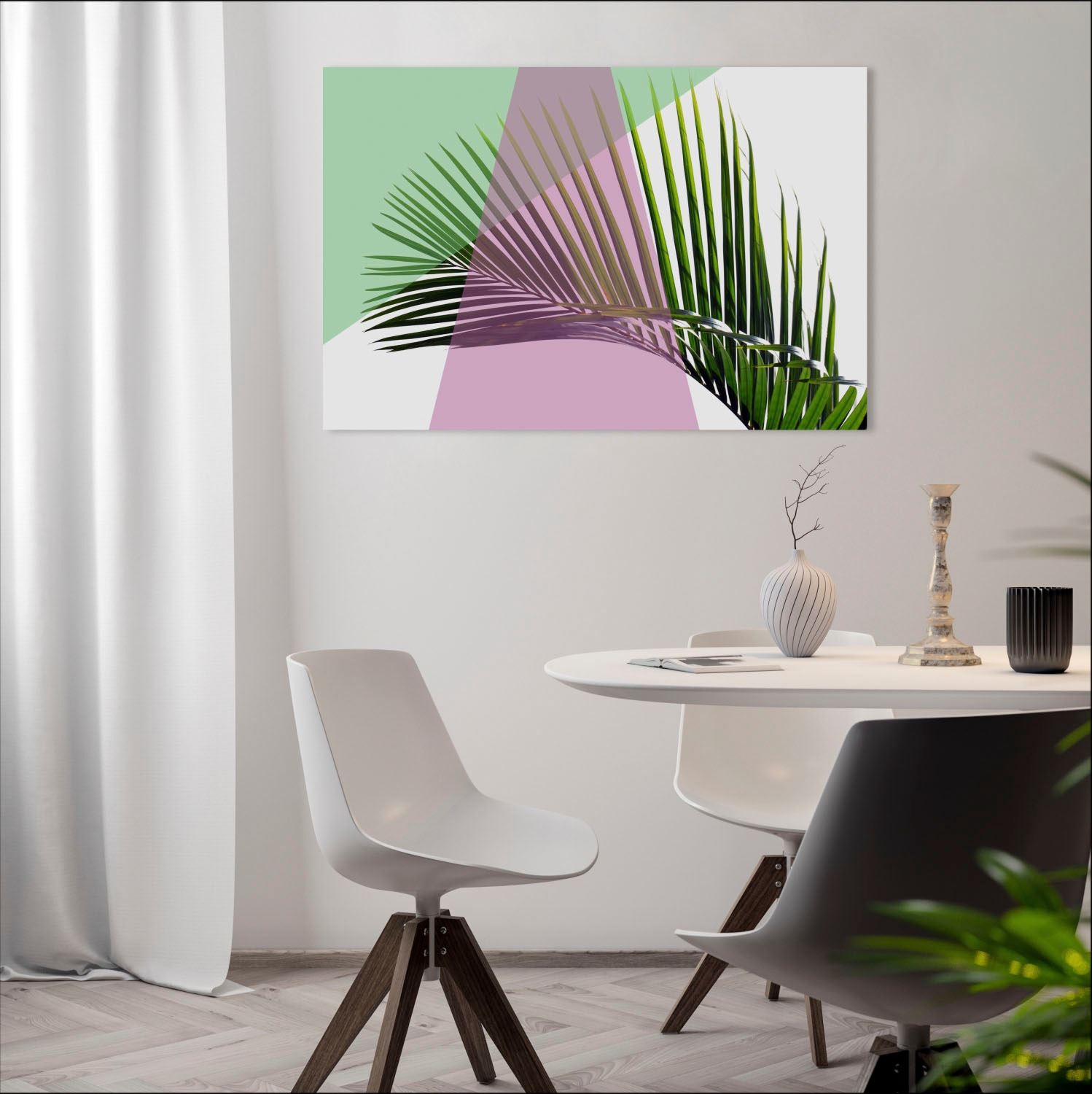 queence Acrylglasbild »Blätter«, Pflanzen-Pflanzenbilder-Kunst-Blätter-Blätterbilder, Fine Art-Print in Galeriequalität