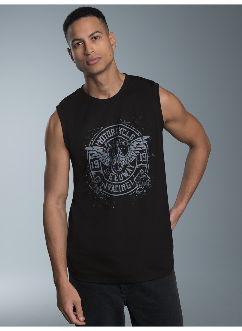 Trigema Trägertop »TRIGEMA Tanktop mit großem Motorrad-Print«, (1 tlg.)
