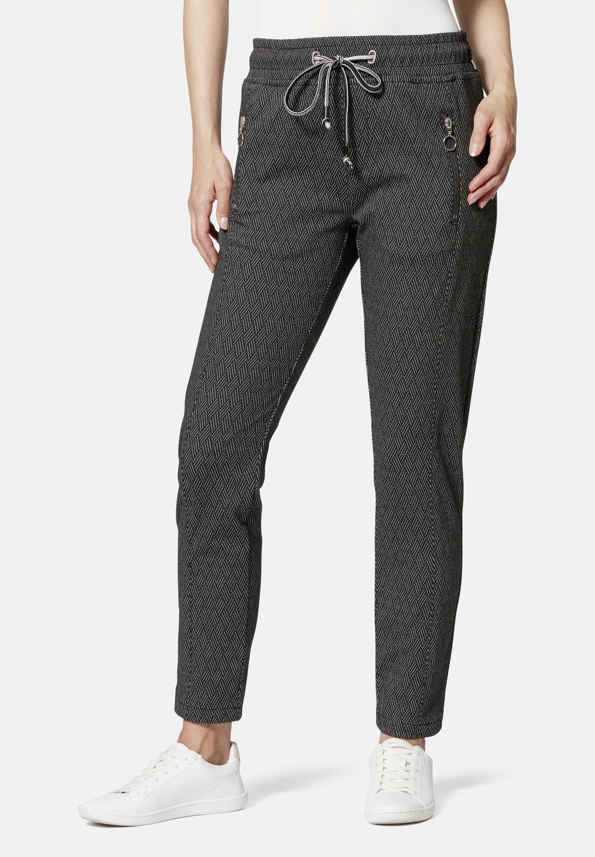 STOOKER WOMEN "Berlin Print Easy Fit Jeans" Tapered Fit Casual Stretch Mit Gummibund für Damen