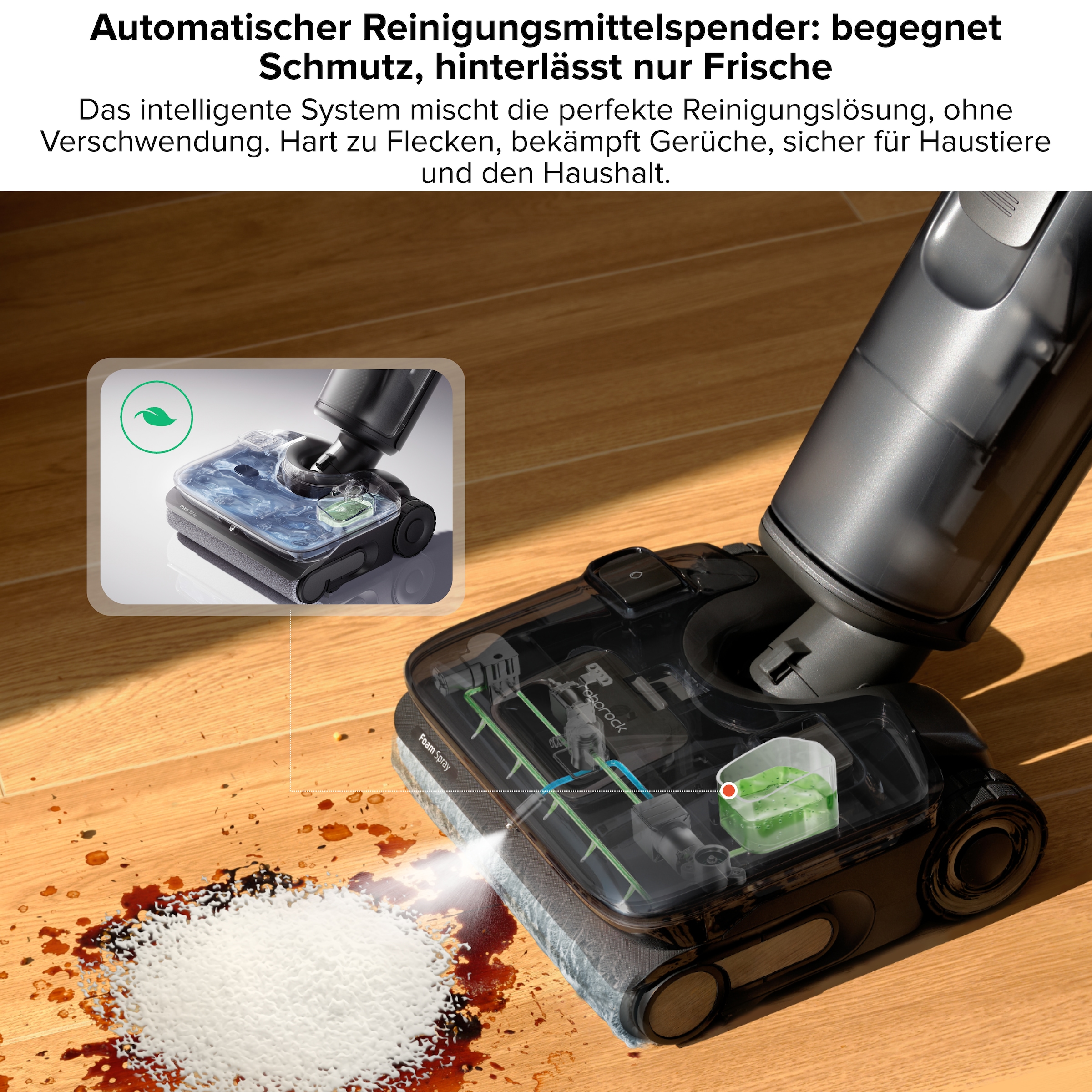Roborock Nass-Trocken-Akkusauger »F25 ACE Pro« 25.000 Pa, 95 °C Selbstreinigung, Dock-Trocknung und App-Anpassung