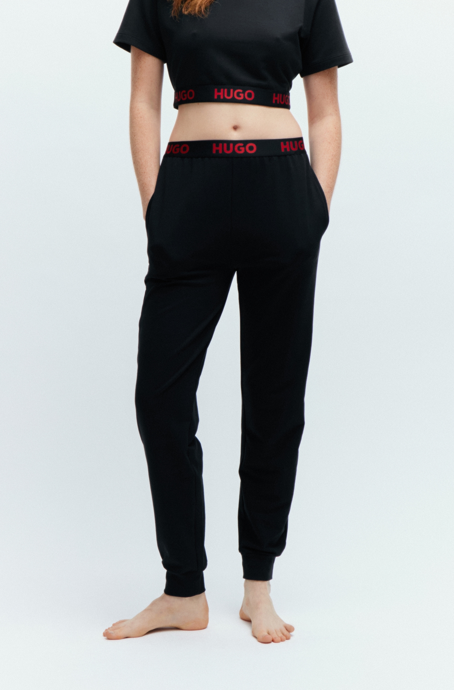 LOGO_PANTS Logo-Elastikbund BAUR 10249156 mit HUGO | 01«, online kaufen BOSs »SPORTY Jerseyhose