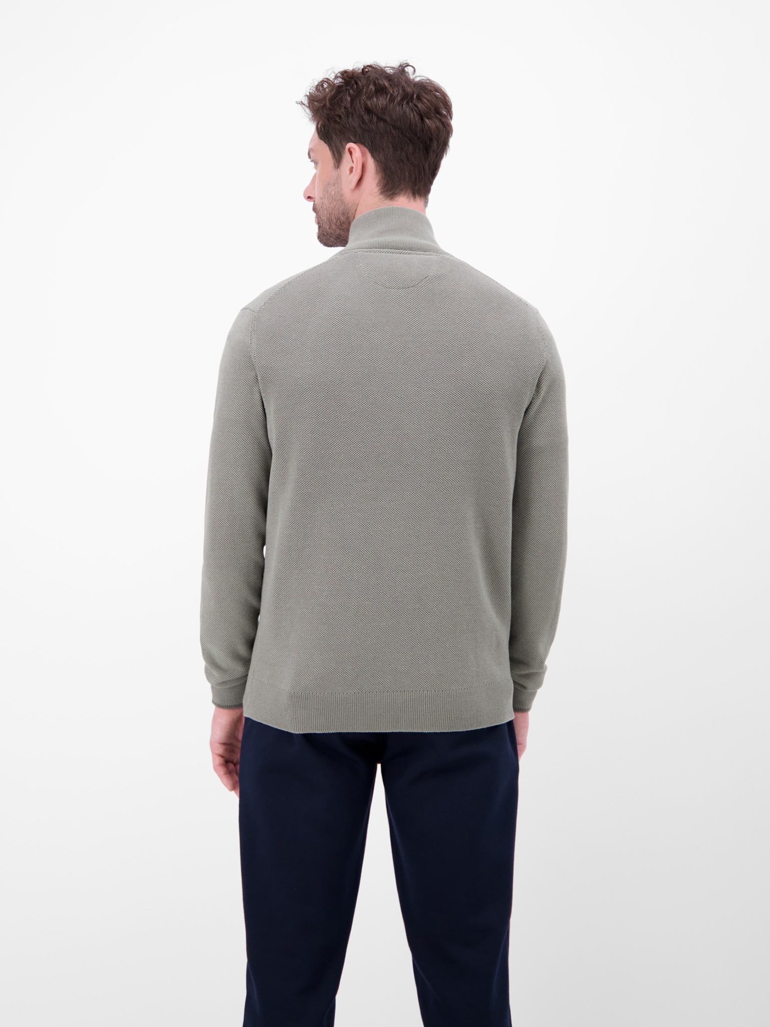 LERROS Strickjacke mit Reißverschluss und Stehkragen günstig online kaufen