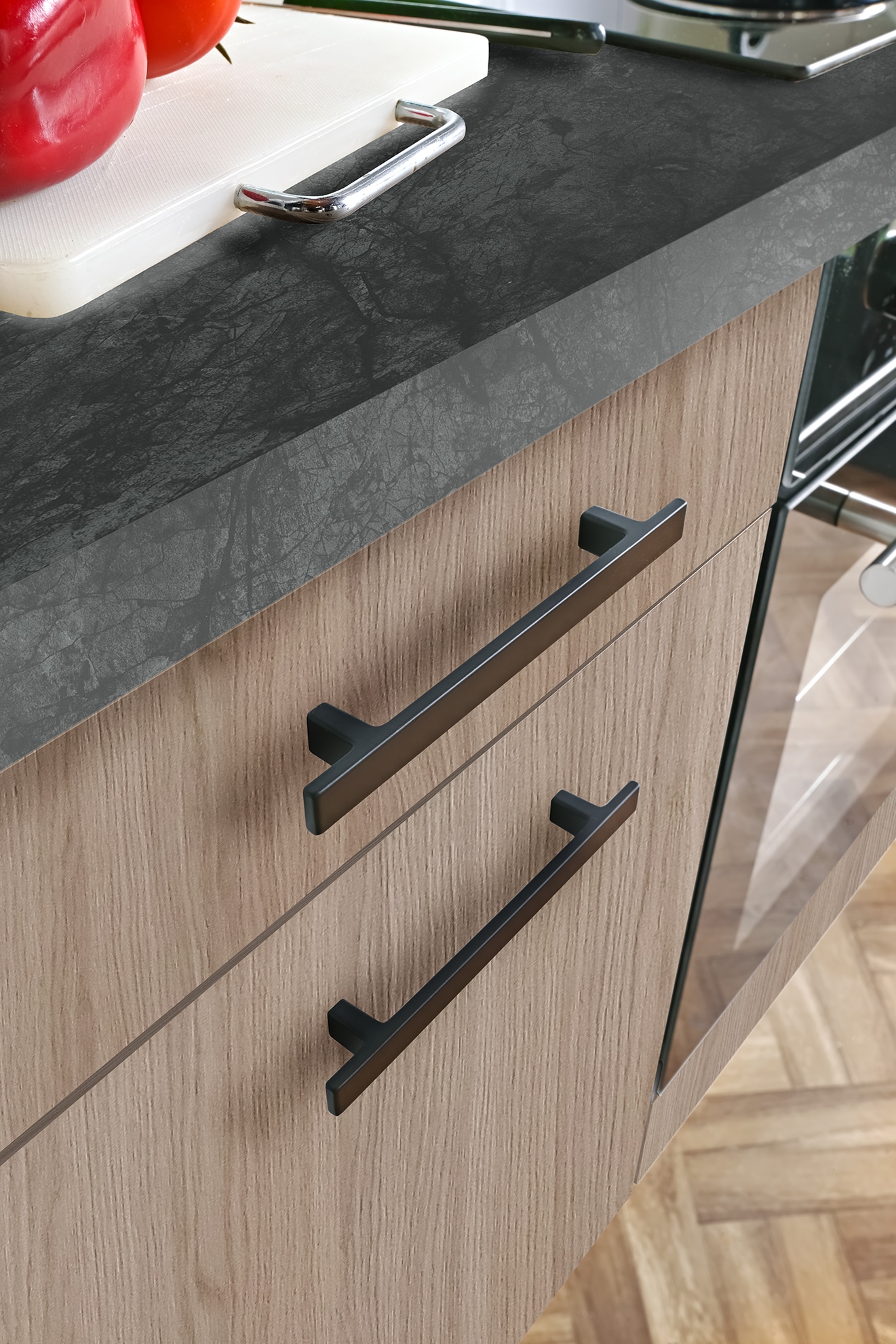 wiho Küchen Küchenzeile »Fortyfive, Breite 180 cm,« Soft-Close-Funktion in Schubkästen & Auszügen, höhenverstellbare Füße