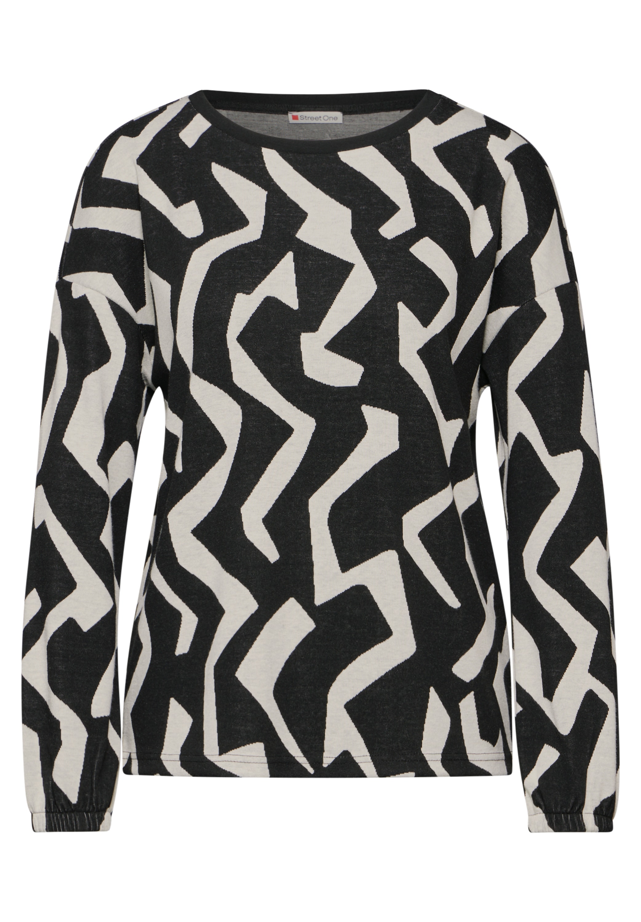 STREET ONE Langarmshirt, mit grafischem Muster
