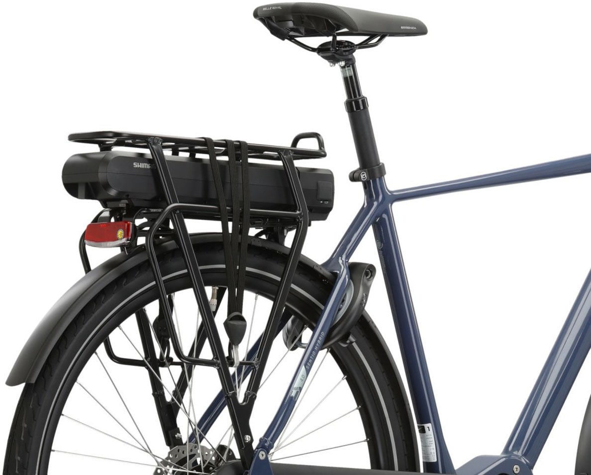 Kross »E-Citybike Sentio Hybrid 4.0 28 Zoll blau« 7 Gang Shimano NEXUS Schaltwerk Nabenschaltung Mittelmotor 250 W Pedelec, Elektrofahrrad für Damen und Herren
