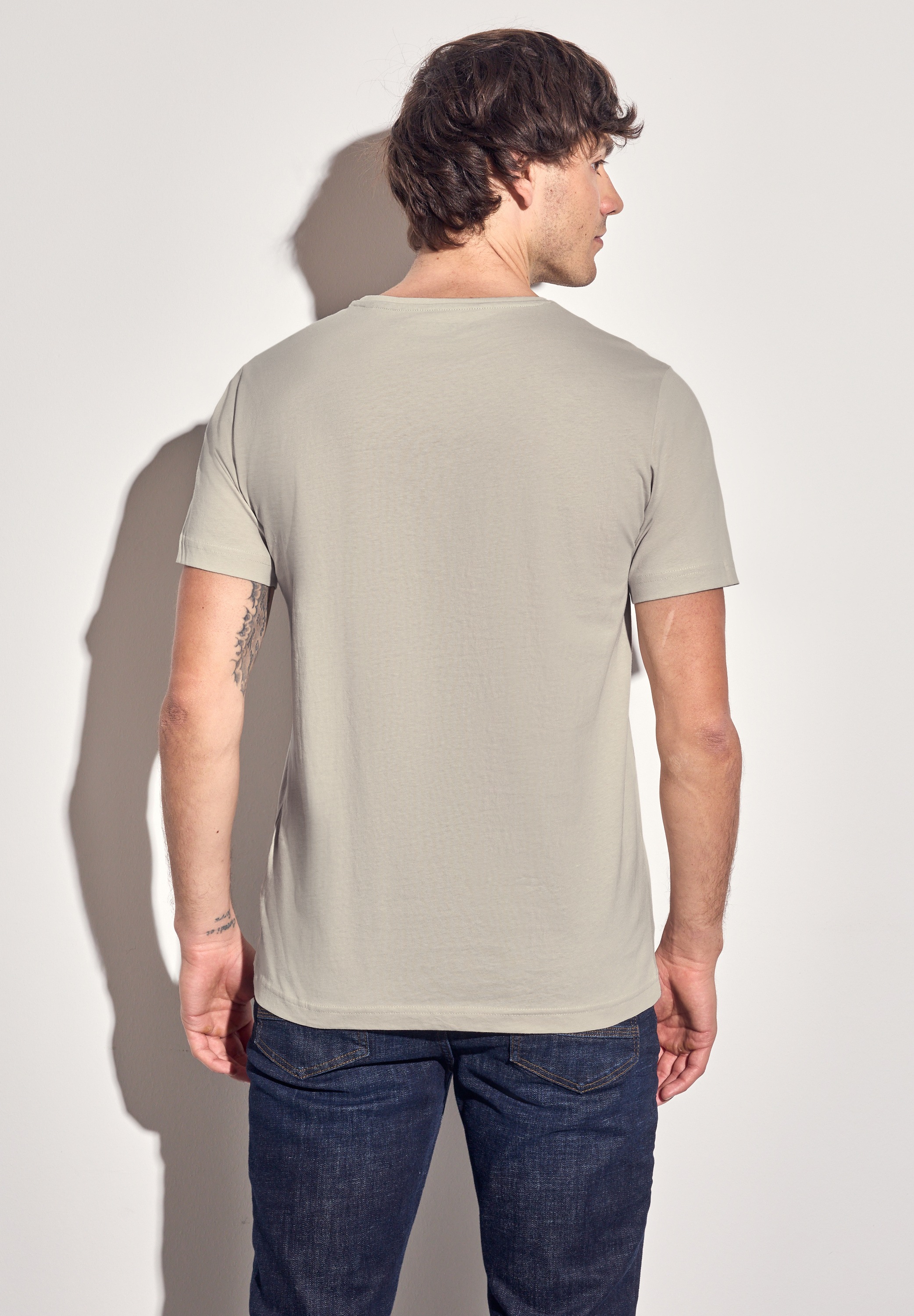 STREET ONE MEN T-Shirt, mit Rundhalsausschnitt günstig online kaufen