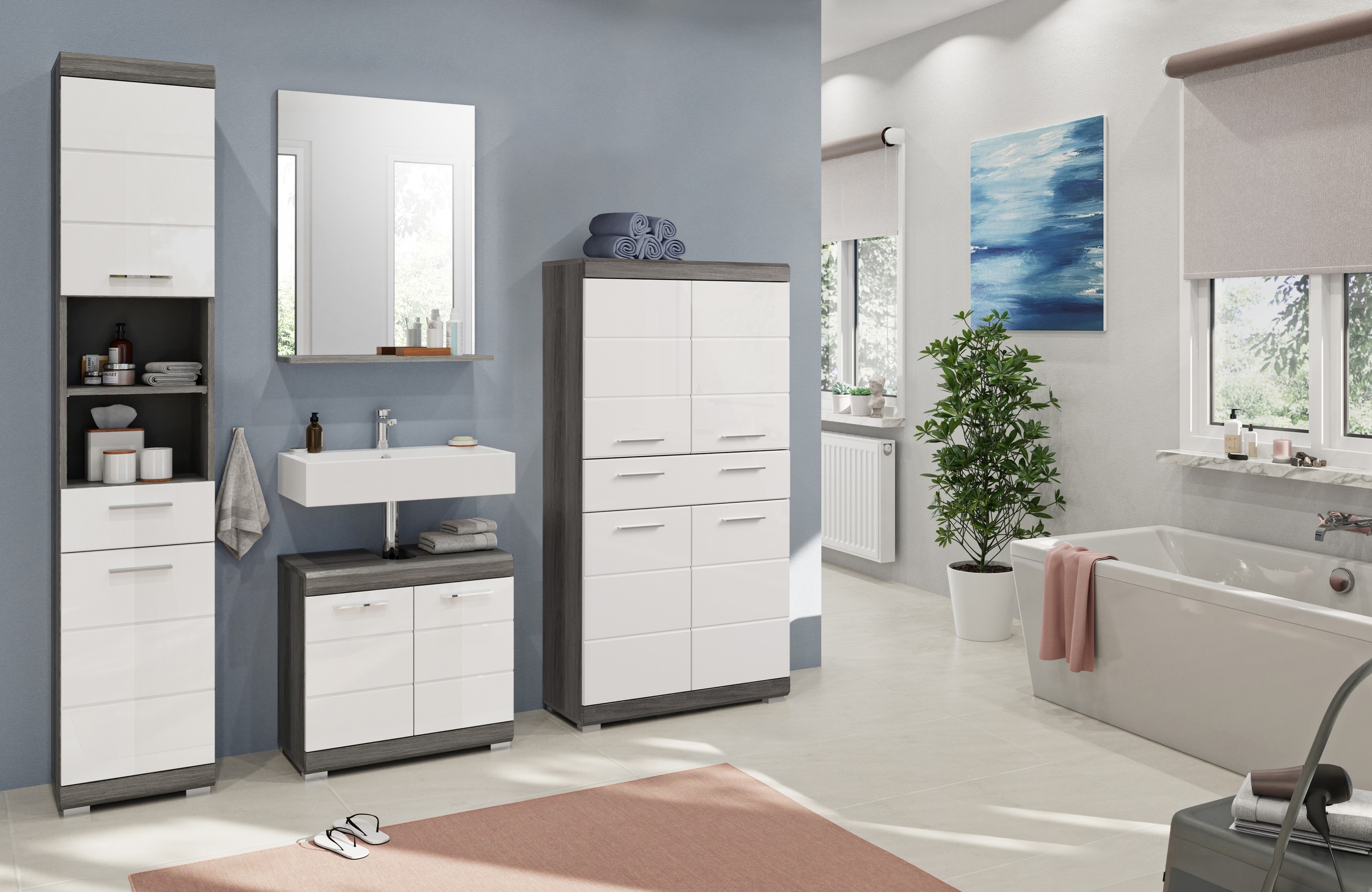 INOSIGN Badmöbel-Set "Siena, 4 teilig, bestehend aus:" Set, TOPSELLER, 4 St günstig online kaufen