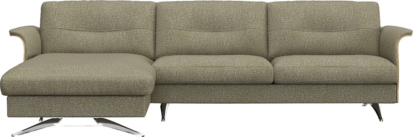 FLEXLUX Ecksofa "Glow, super bequem durch hochwertigem Sitzaufbau mit Feder günstig online kaufen