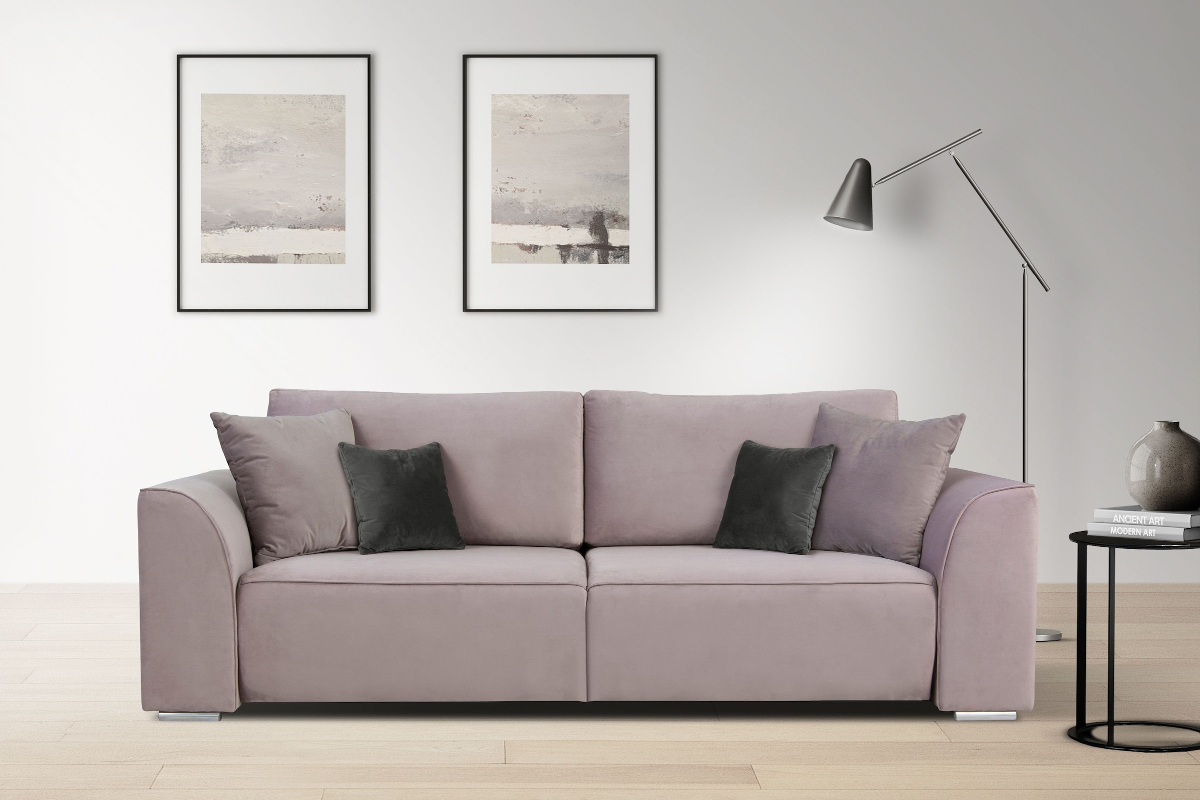 OTTO home 3-Sitzer "BEATRICE, B: 250 cm - wahlweise mit Bettfunktion" wahlw günstig online kaufen