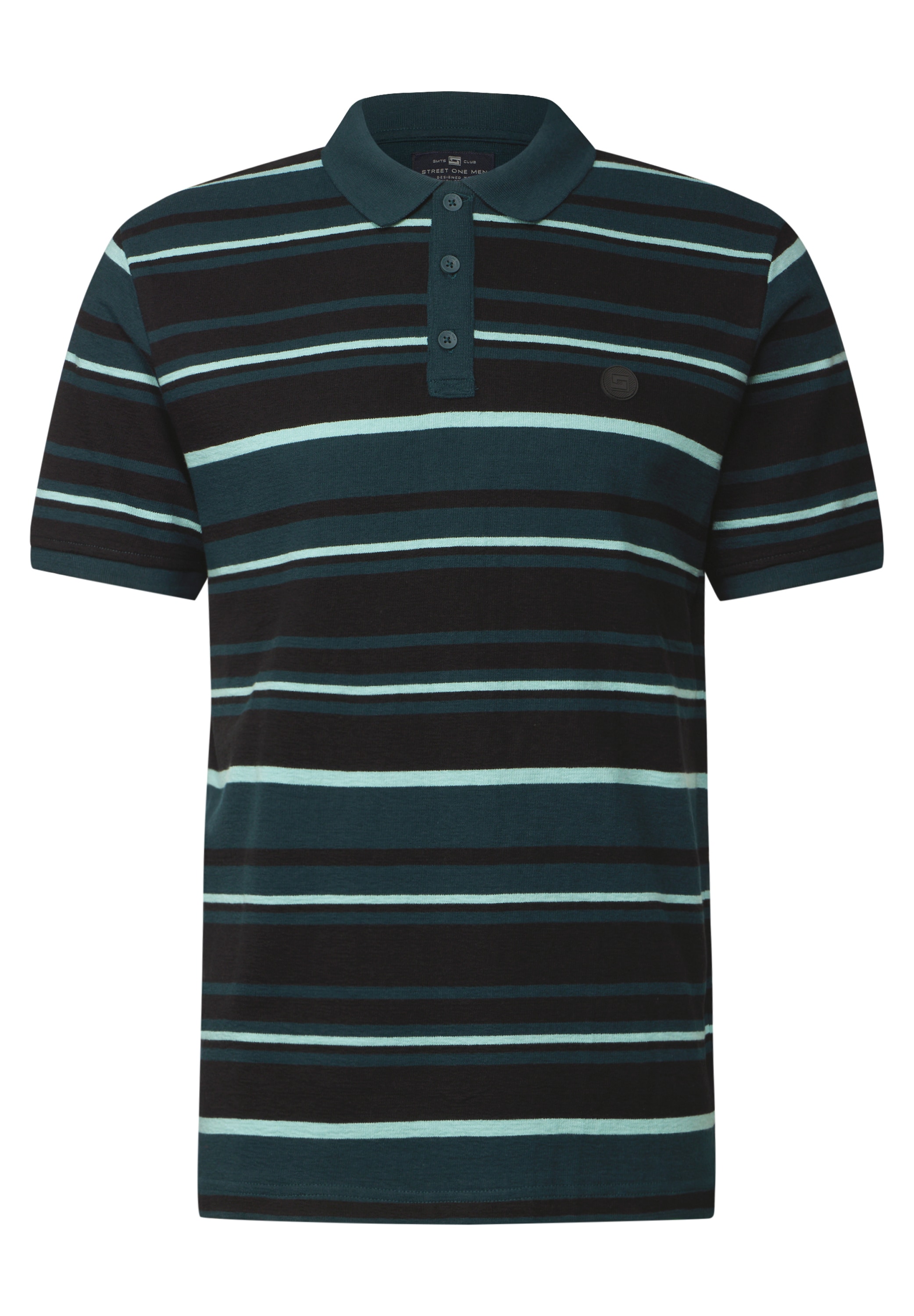 STREET ONE MEN Poloshirt, aus reiner Baumwolle