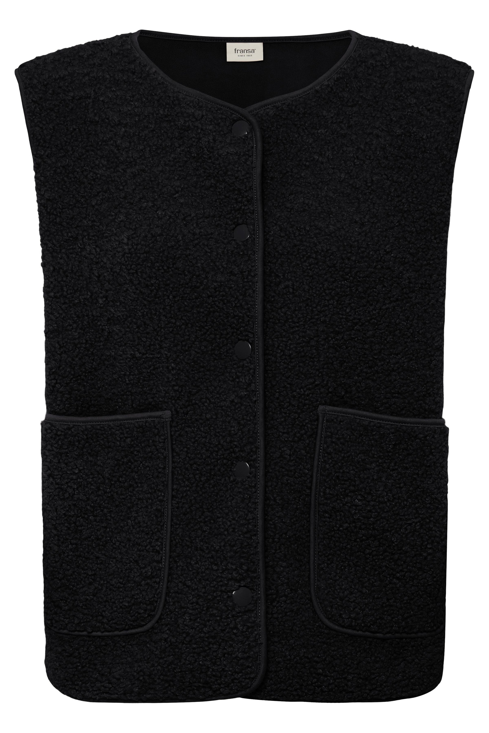 FRANSA Damen Anzugweste "Damen Weste FRGWYNNE", blau, Gr. L, Obermaterial: 100% Polyester PES., Westen
