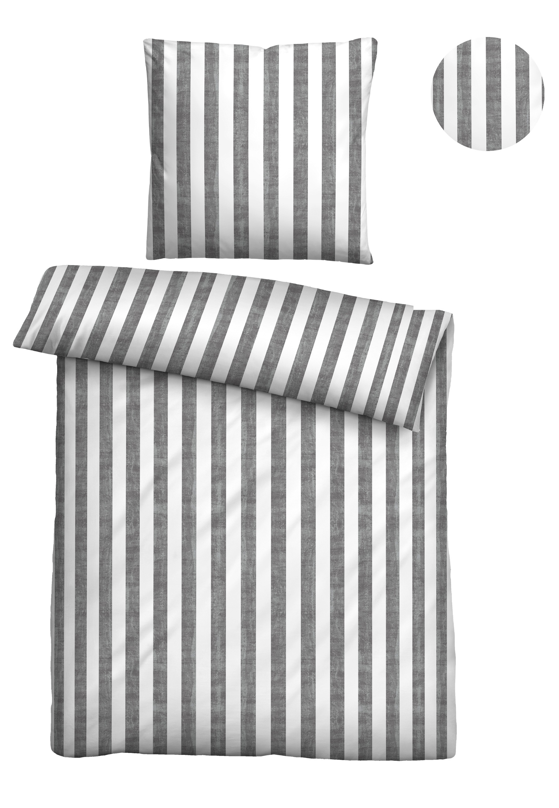 Biberna Bettwäsche »22644« 2 absolut bügelfrei, 100% Baumwolle, mit Reißverschluss, ganzjährig