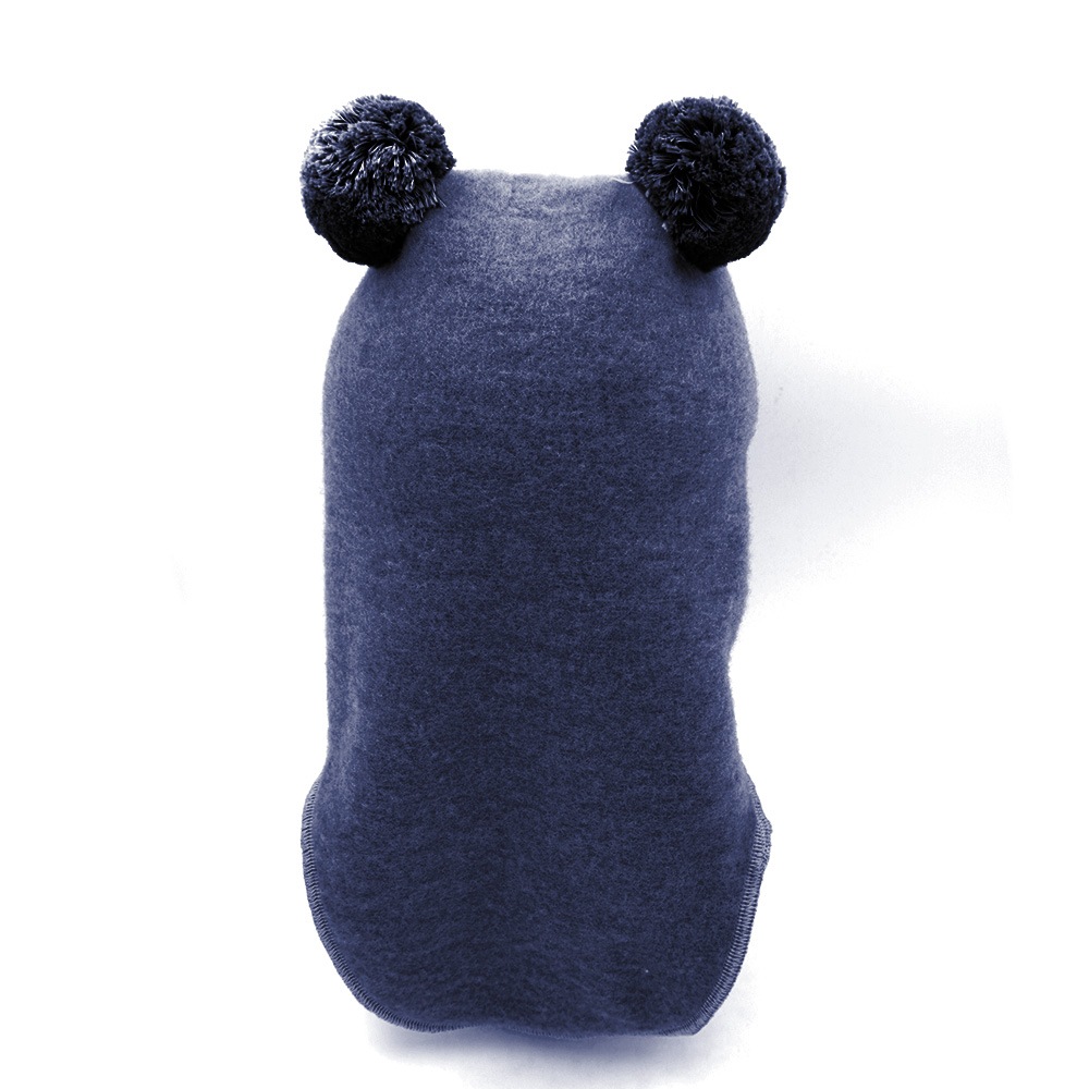 Thumbnail - MAXIMO Schlupfmütze, Wolle, gefüttert, mit zwei Bommeln, Rippstrickbünchen