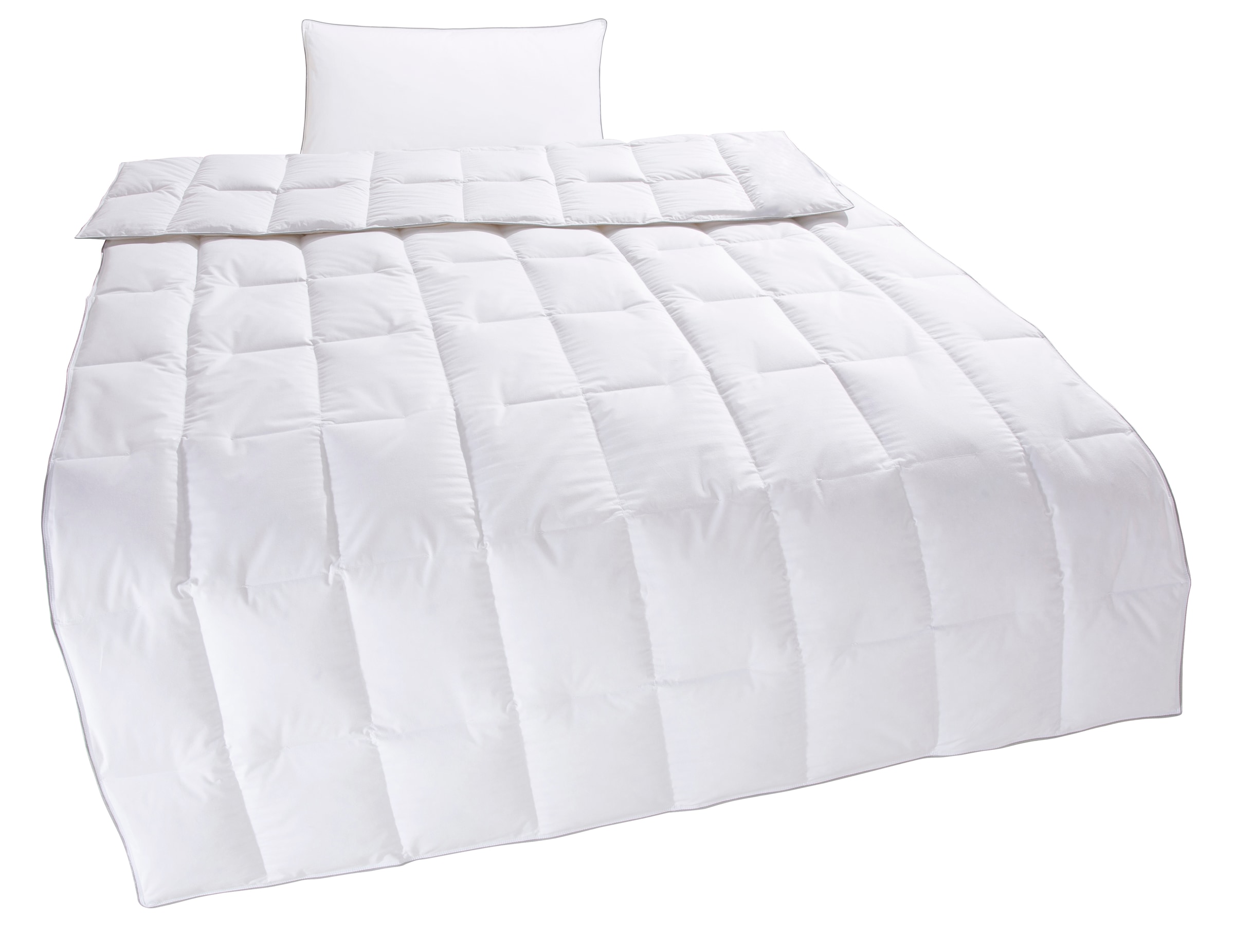 Home affaire Daunenbettdecke + Kopfkissen "TAMINS, Bettdecke 135x200 cm und günstig online kaufen