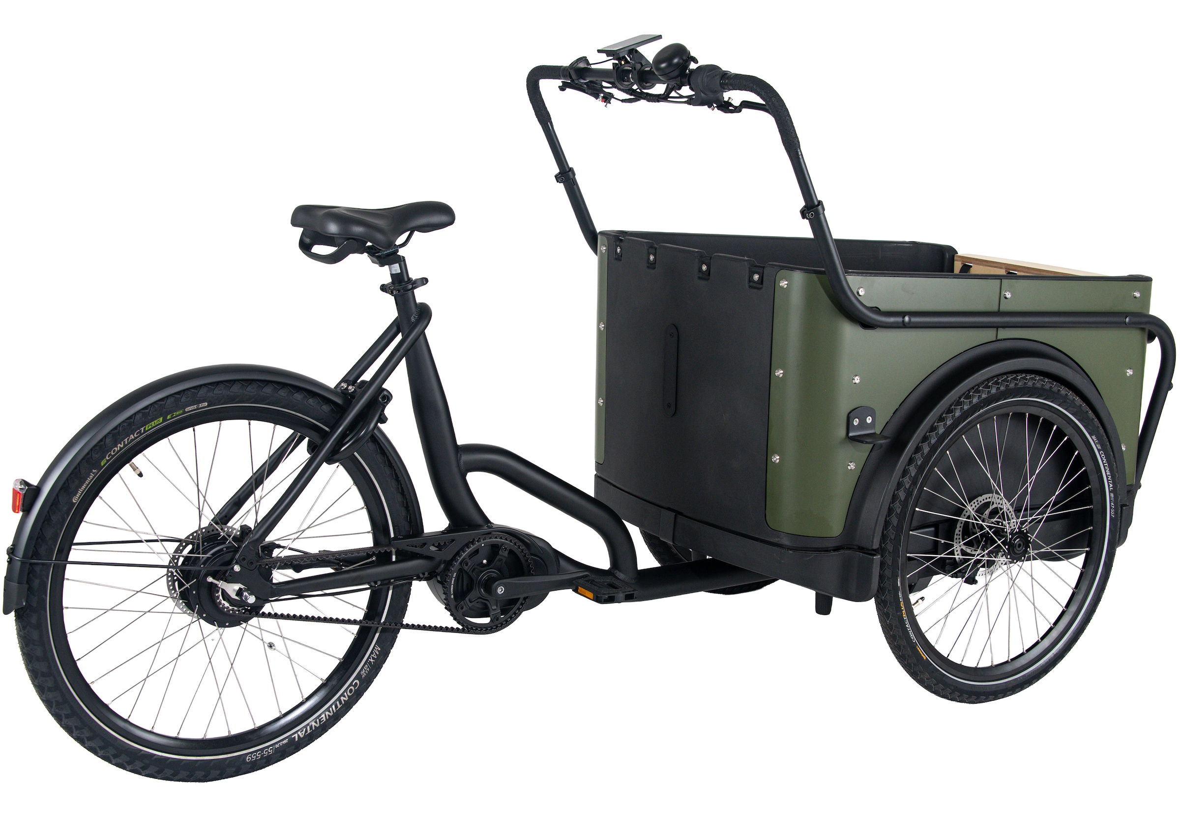 Royal Cargo Bikes »Cargo 3W Premium Plus 17,5Ah / 630 Wh 24 / 26 Zoll mit Riemenantrieb« 0 Gang ENVIOLO NuVinci Schaltwerk Nabenschaltung Mittelmotor 250 W