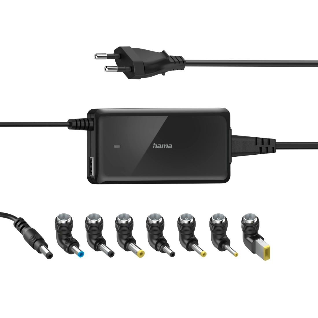 Hama Notebook-Netzteil »Universal-Notebook-Netzteil "Slim & Light", 19V/65W 8 Notebookstecker«