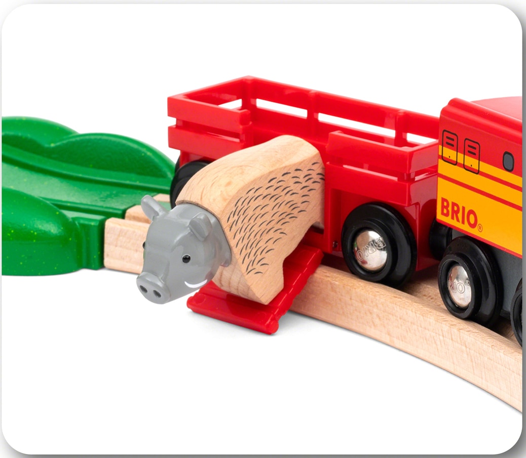 BRIO® Spielzeug-Eisenbahn »Nordische Waldtiere«, (Set), FSC® - schützt Wald - weltweit