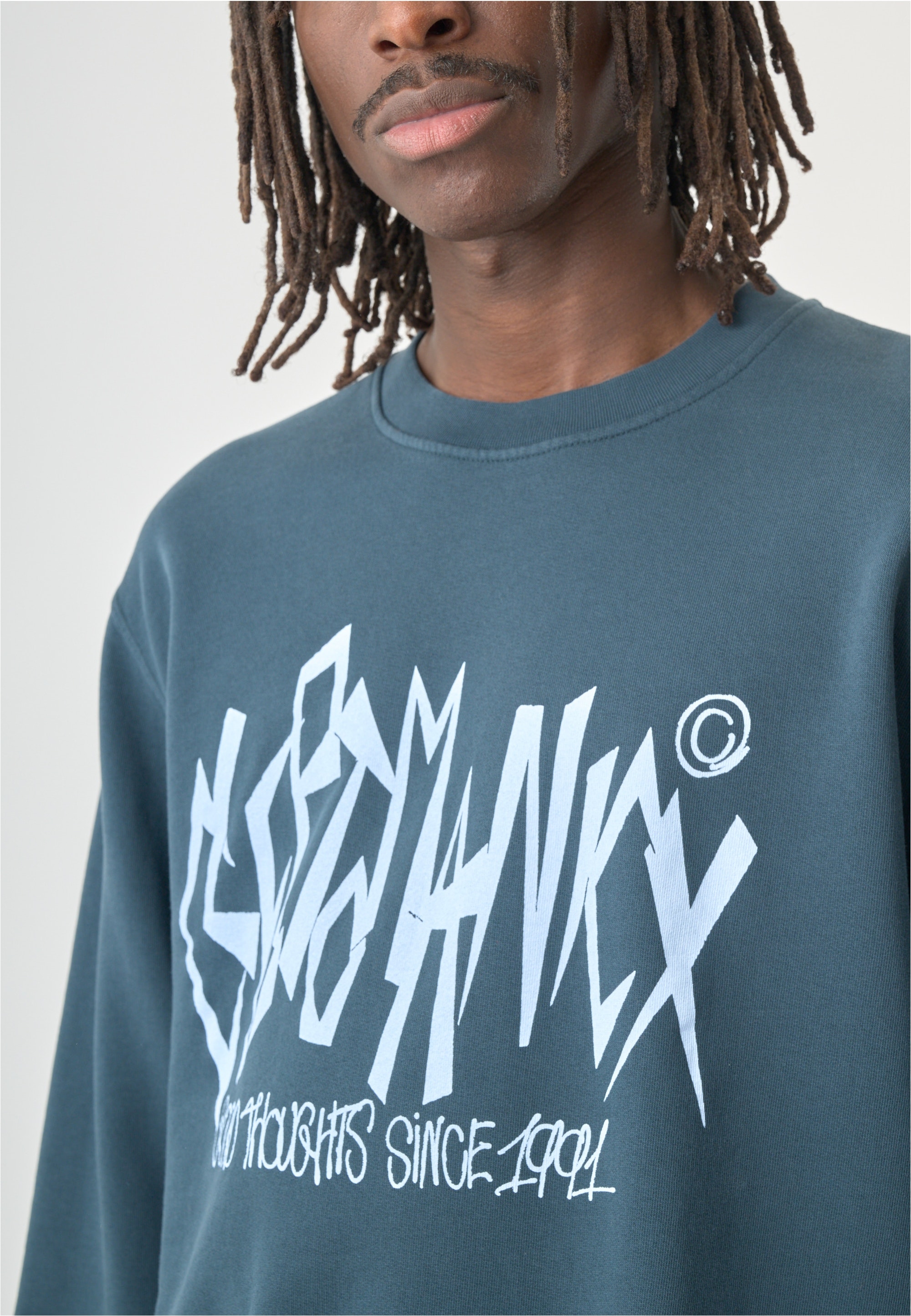 Cleptomanicx Sweatshirt , mit coolem Frontprint
