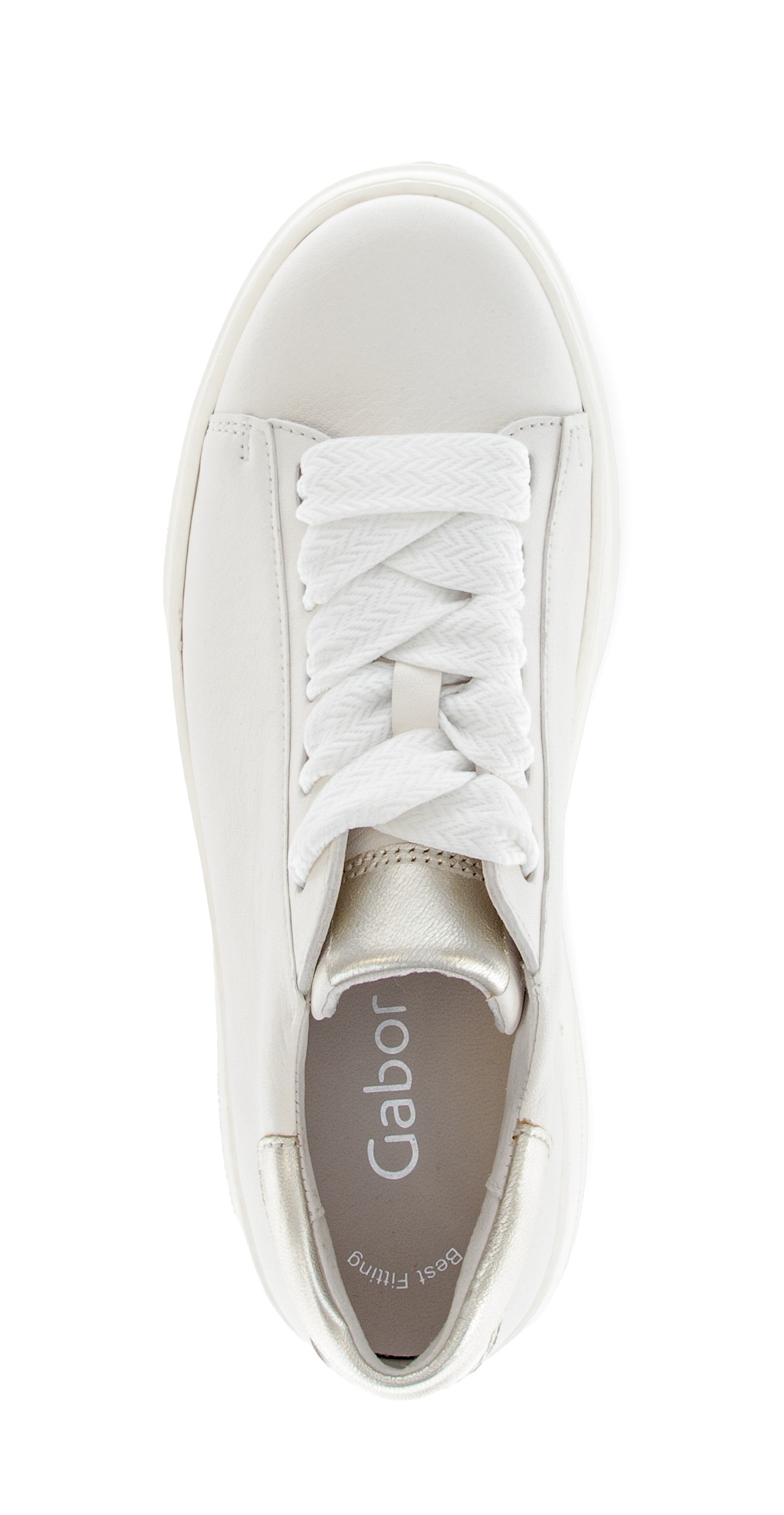 Thumbnail - Gabor Plateausneaker, Freizeitschuh, Halbschuh, Schnürer mit Kontrastbesatz an der Ferse