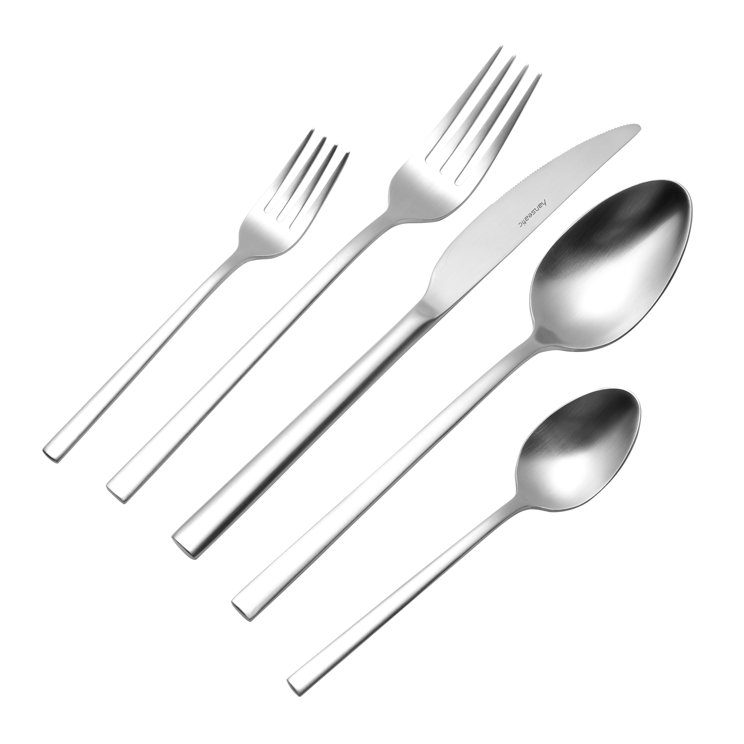 Hanseatic Besteck-Set »SMART, in matter Optik«, (Set, 30 tlg.), leichtes und minimalistisches Design