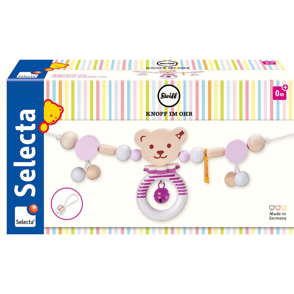 Selecta Kinderwagenkette »Steiff by Selecta®, rosa«