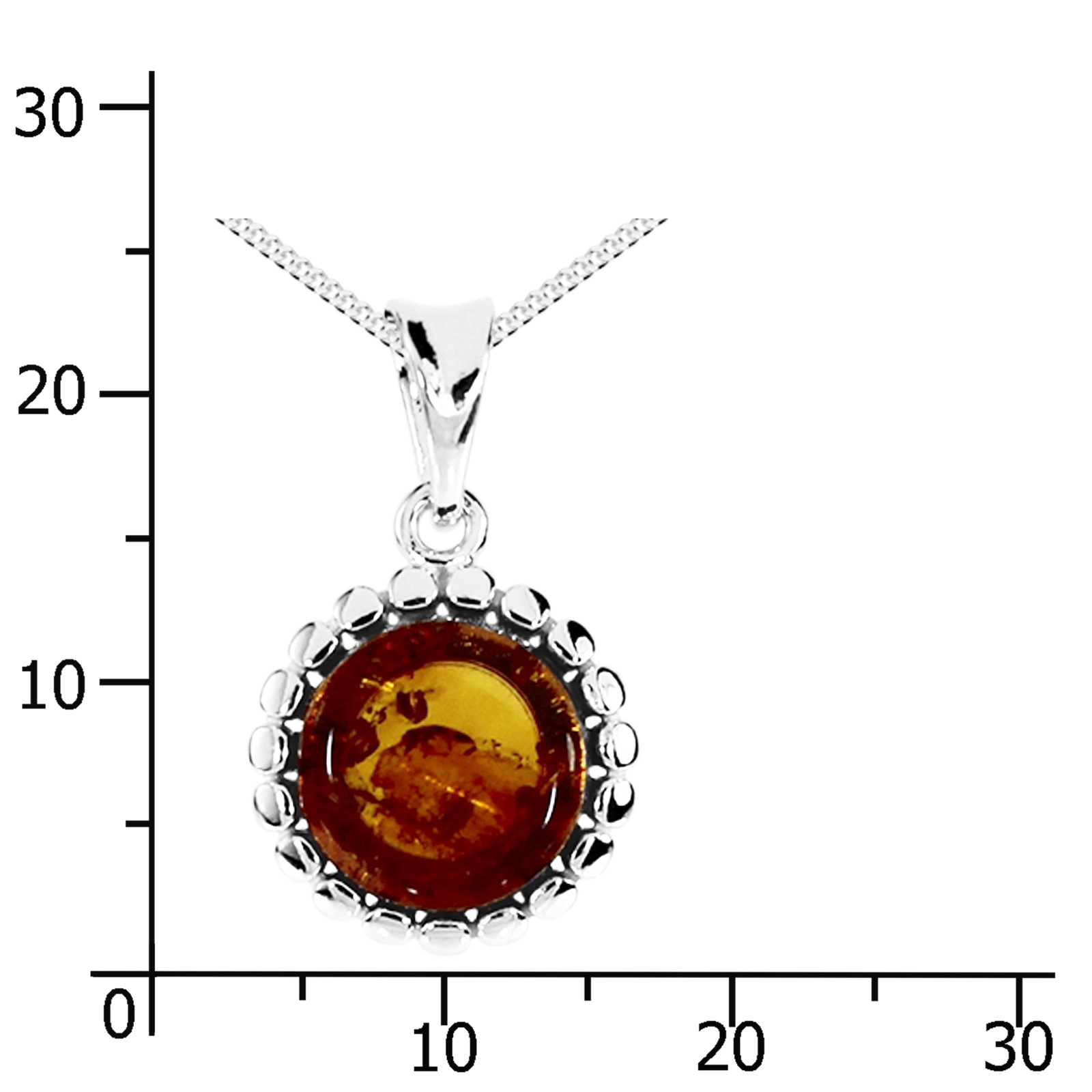 OSTSEE-SCHMUCK Kette mit Anhänger »- Tiana - Silber 925/000 - Bernstein«