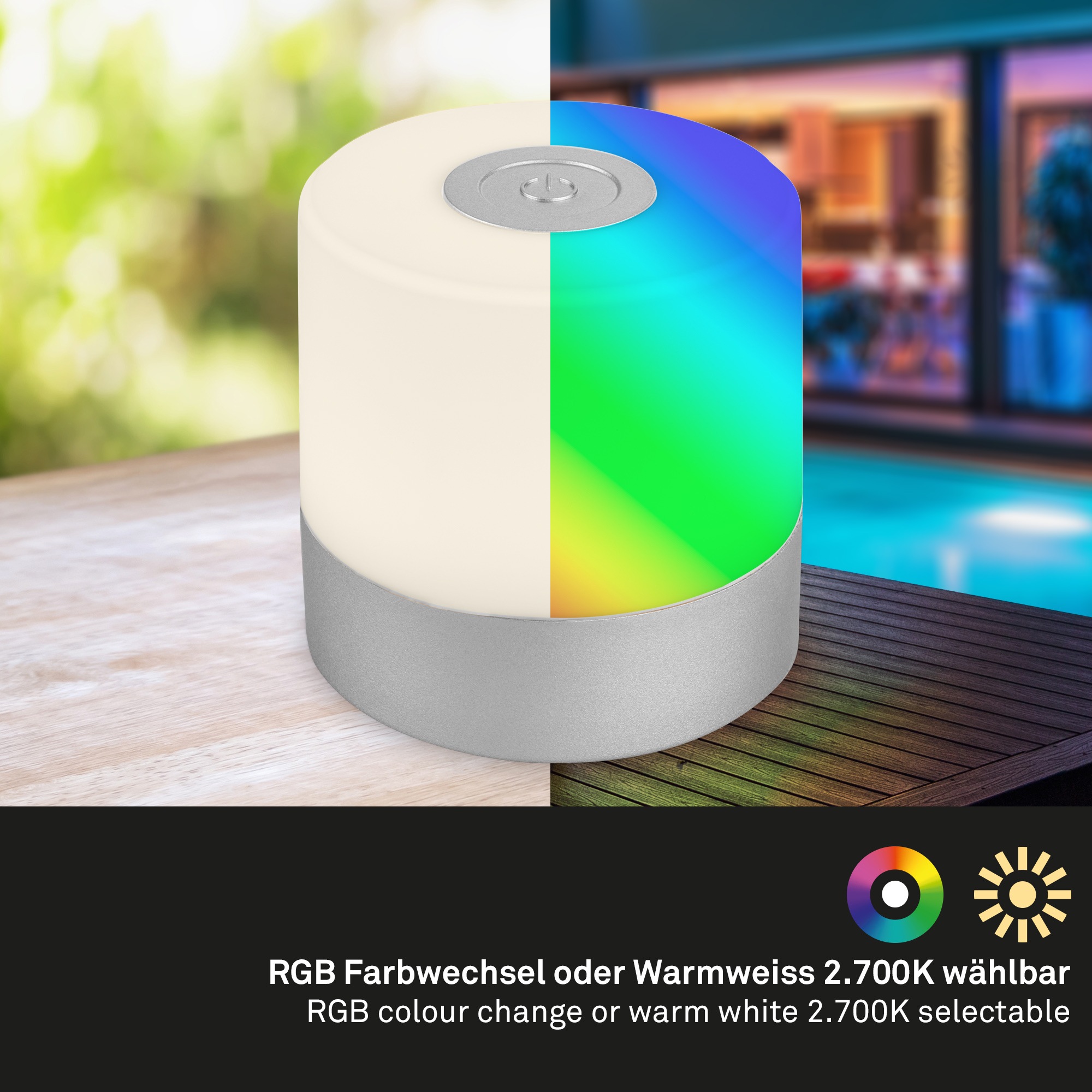 Briloner Leuchten LED Tischleuchte »SMAL«, Dimmfunktion, Ladung über USB-C