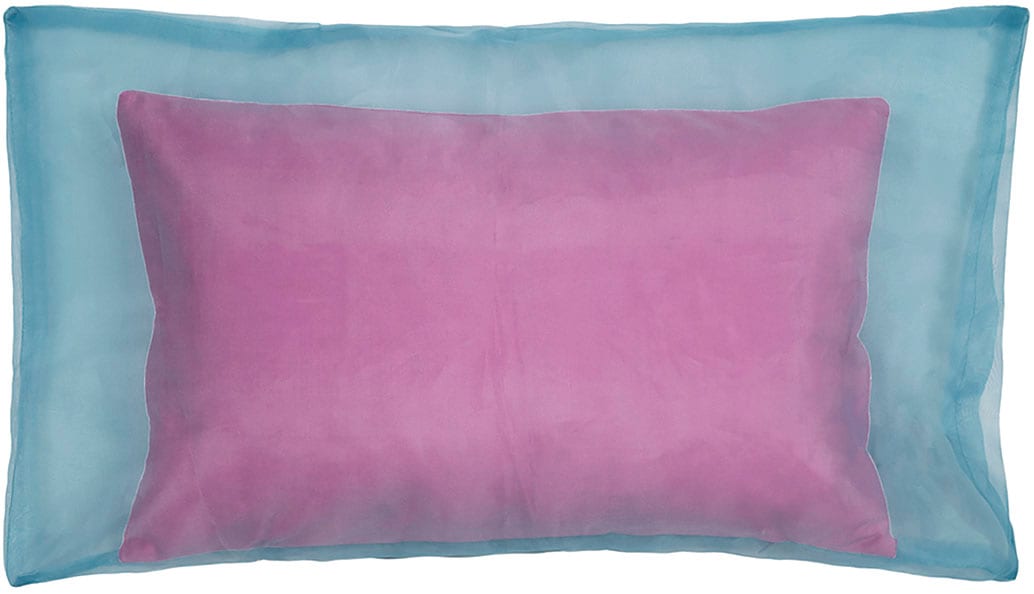 Dekokissen PAD, B:30cm L:50cmpetrol, Polyester, Dekokissen_Sitzkissen_Kissenhüllen, "CHANGEANT", feiner, fast schwebender Stoff