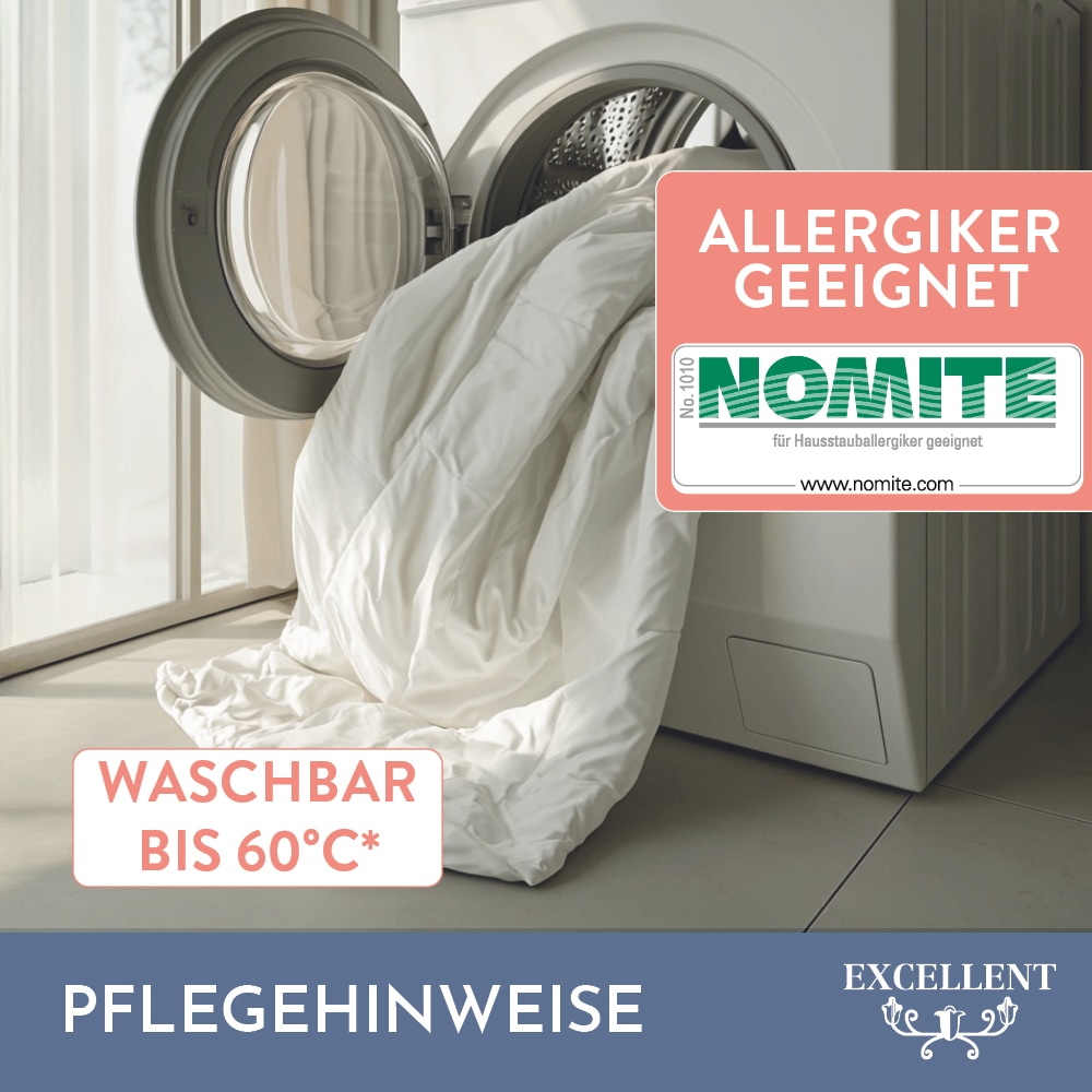 Excellent Kopfkissen »Venedig«, Füllung: weiße neue Federn und Daunen, Klasse I, 85% Federn / 15% Daunen, Bezug: Köper-Inlett, 100% Baumwolle, (Spar-Set, 2 St., 2 Kopfkissen), Kopfkissen 40x40, 40x80, 80x80, allergiker geeignet (Hausstaub)
