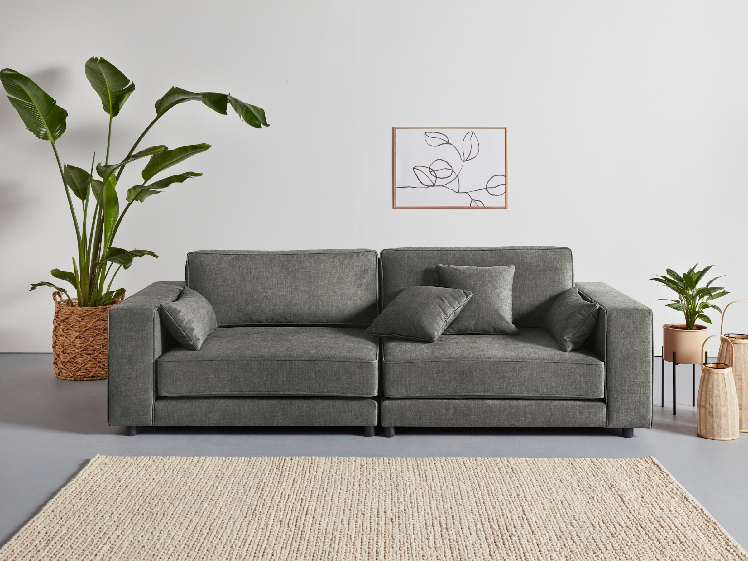 OTTO products 3-Sitzer "Grenette", Modulsofa, im Baumwoll-/Leinenmix oder a günstig online kaufen