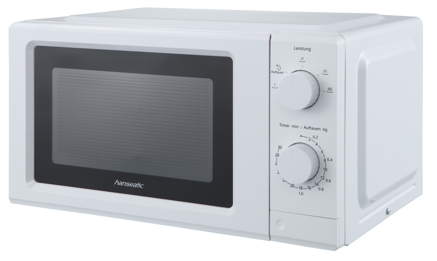Hanseatic Mikrowelle »HM19«, Mikrowelle, 1020 W, Leistung 700 W, Auftaufunktion, 5 Leistungsstufen