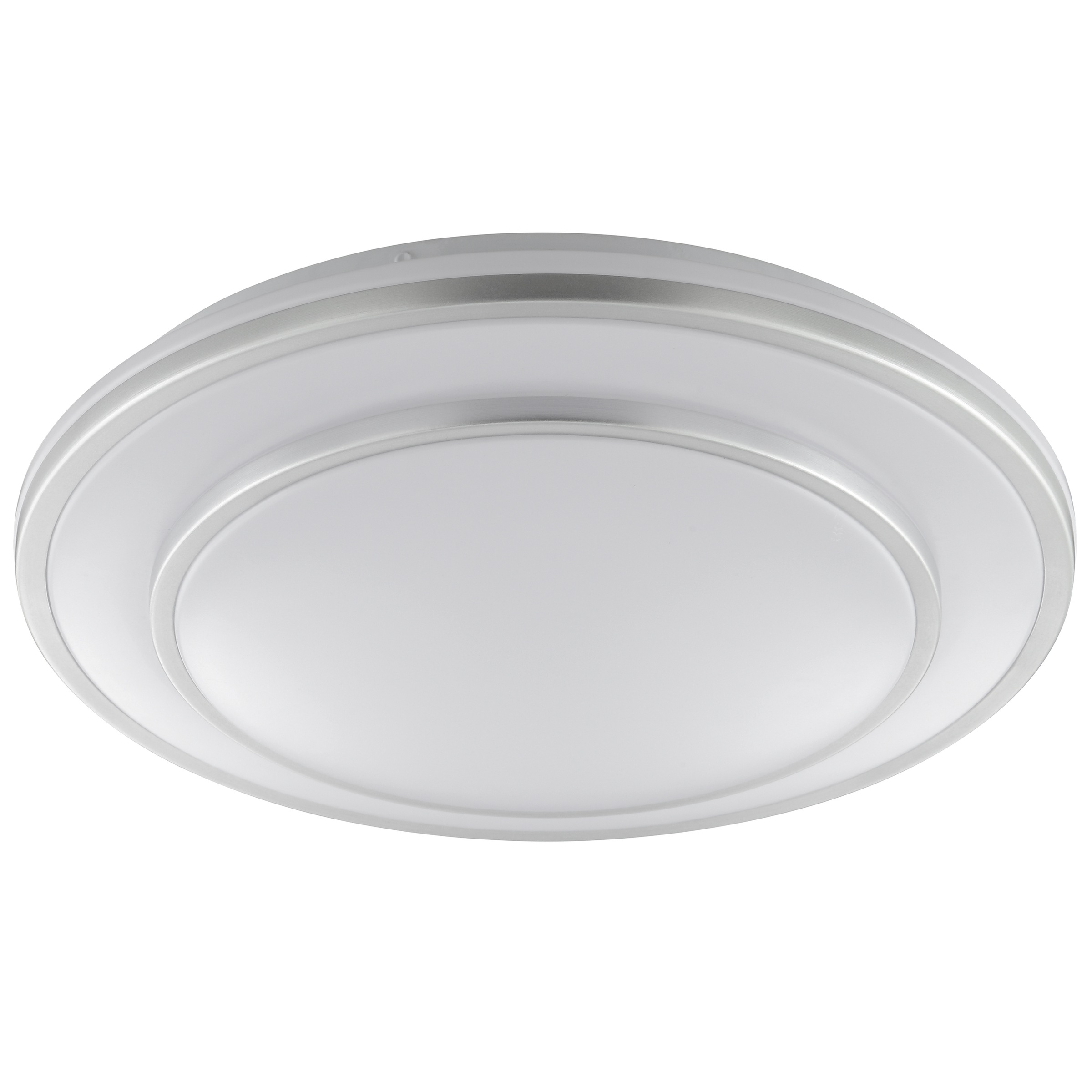 Brilliant LED Deckenleuchte »Luciano« LED-Modul 1 Stk. Neutralweiß Ø 40 cm x 8 cm, 2160 lm, 4000 K, EEC A, aluminiumfarben/weiß