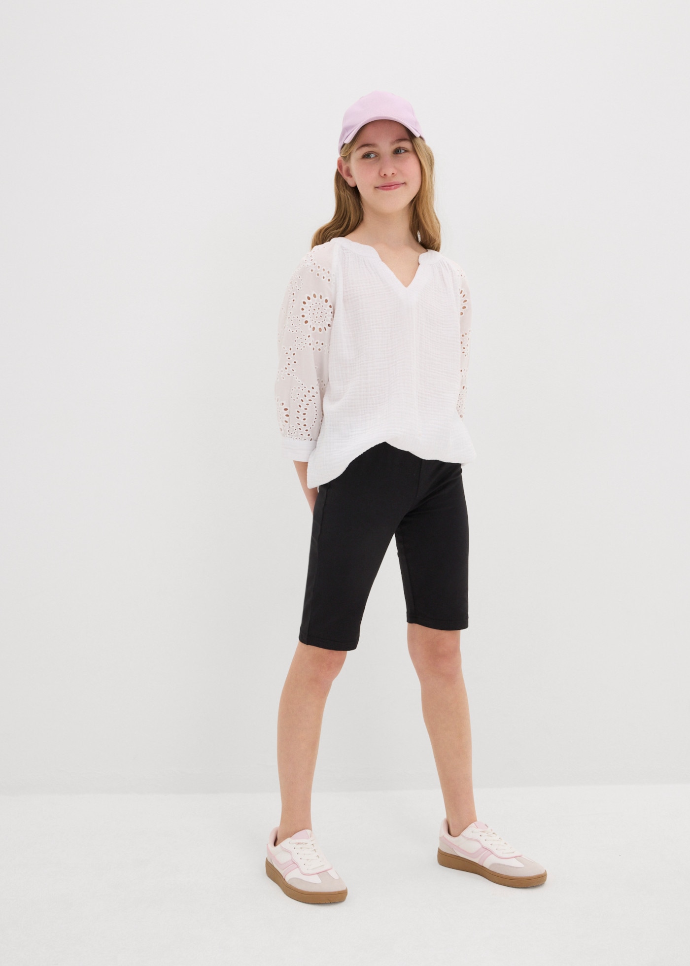 bonprix Radlerhose  aus elastischem Baumwoll-Mix, bequemer Schnitt