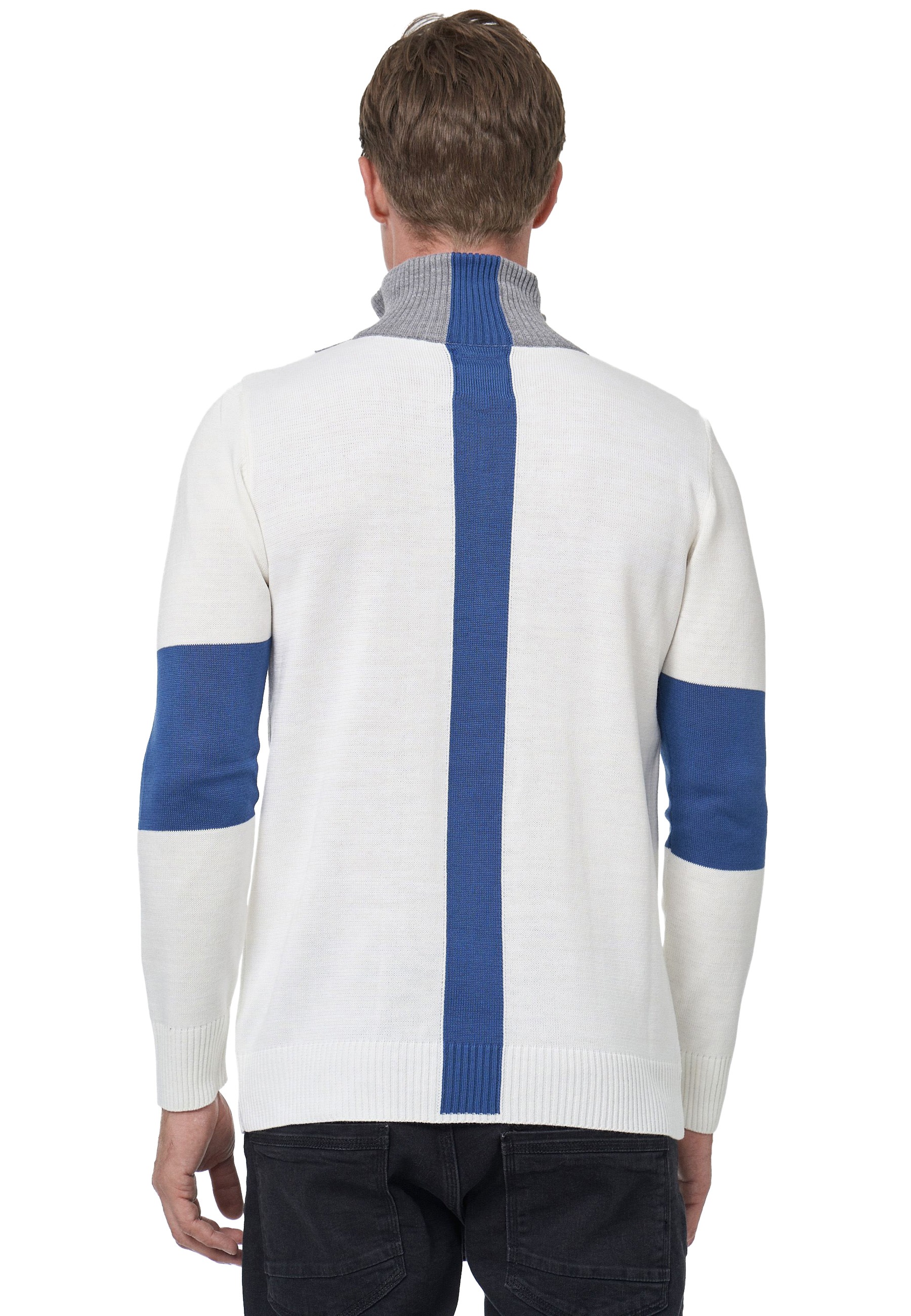 Rusty Neal Strickpullover, mit bequemen Half-Zip