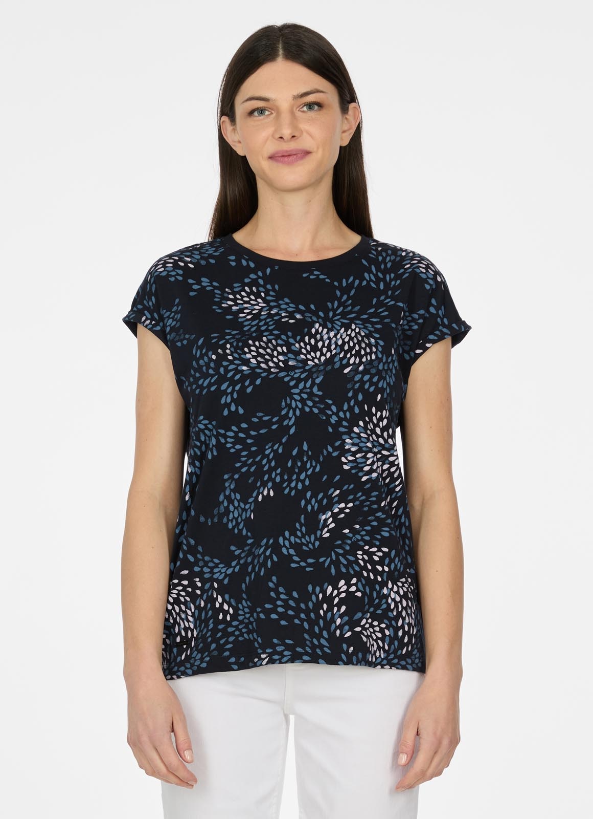 Ragwear Kurzarmshirt "DIONA PRINT" T-Shirt mit buntem Allover-Print