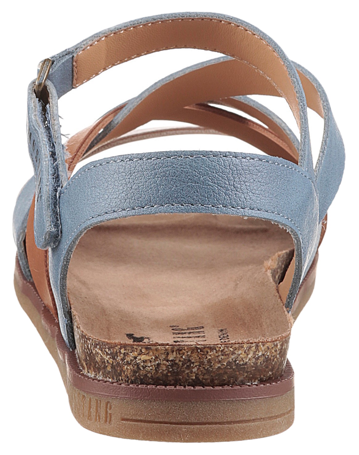 Mustang Shoes Riemchensandale, Barfußschuh, Klettschuh, Sommerschuh mit Tieffußbett