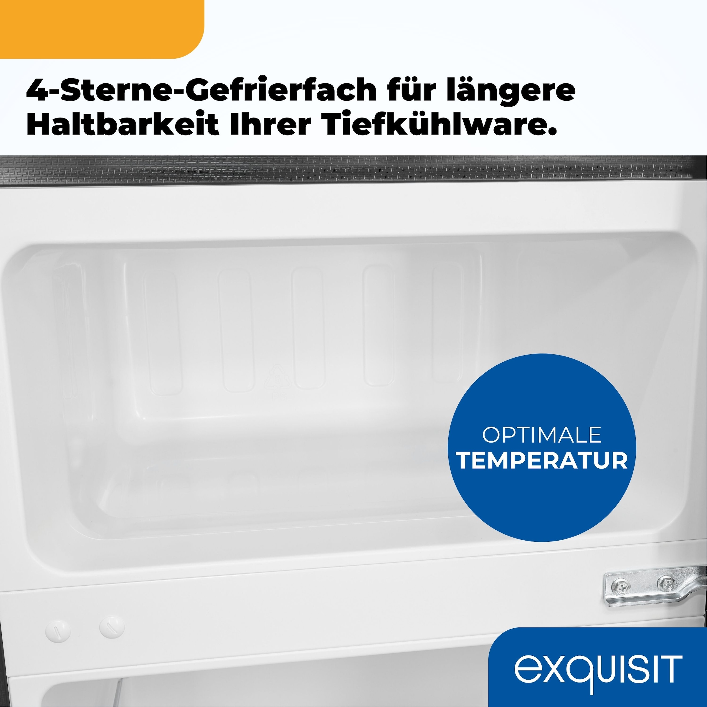 exquisit Kühl-/Gefrierkombination KGC90-30-E-040E schwarz »KGC90-30-E-040E schwarz« 85 cm hoch 47,5 cm breit