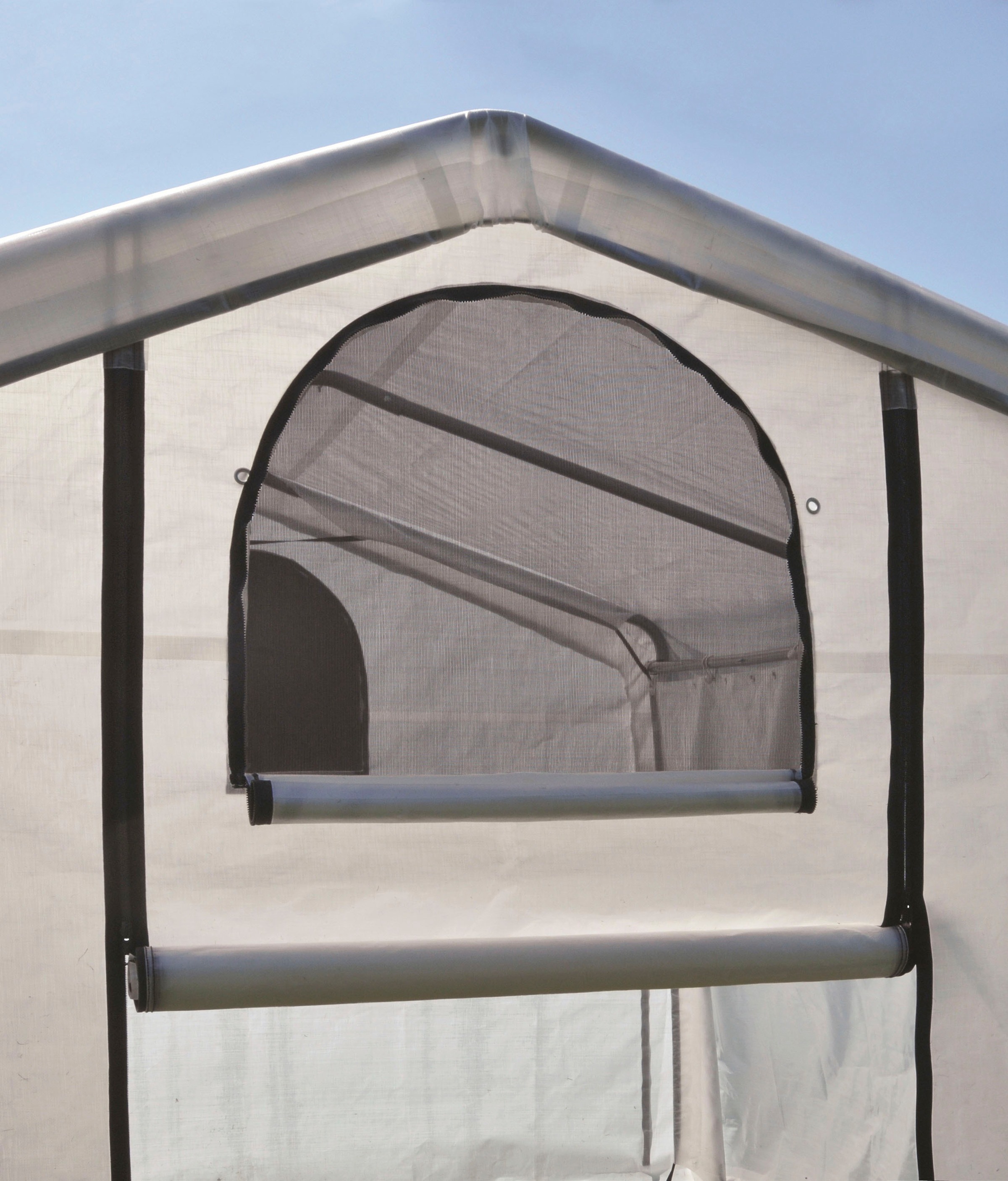 ShelterLogic Foliengewächshaus »Weiß, 610x370x250 cm«, aus UV-beständiger und wasserdichter Polyethylene-Plane