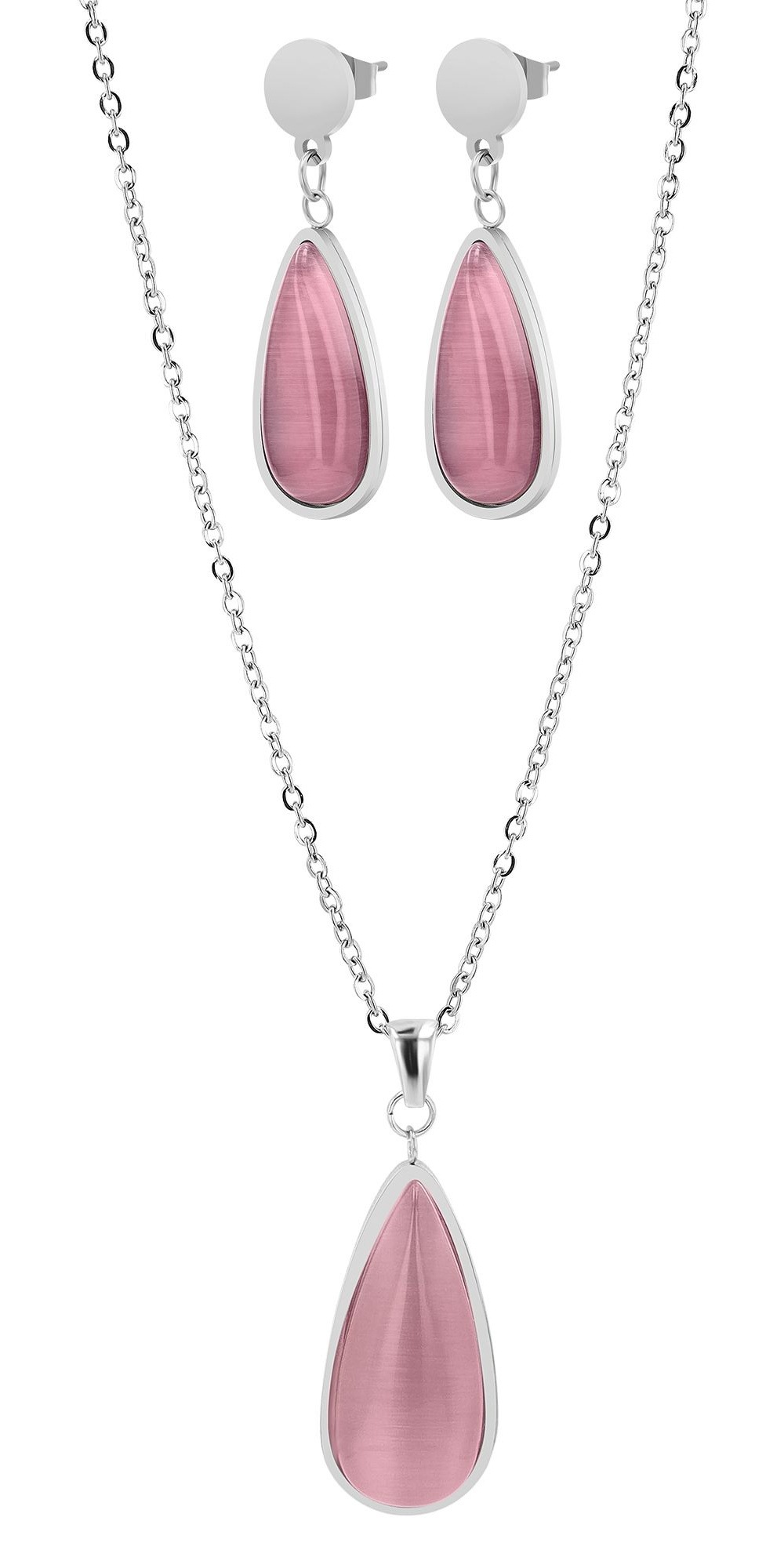 Kette ohne Anhänger ADELIA´S "Damen Halskette mit Anhänger – aus Edelstahl", silber, Halsketten, Damen, 45cm, Edelstahl, Ideal als Geschenk – dezent und elegant