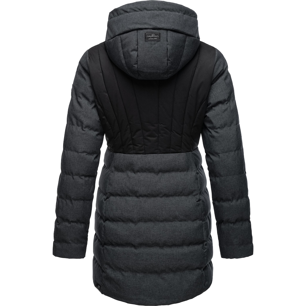 Ragwear Winterjacke »Ashanta Block«, mit Kapuze