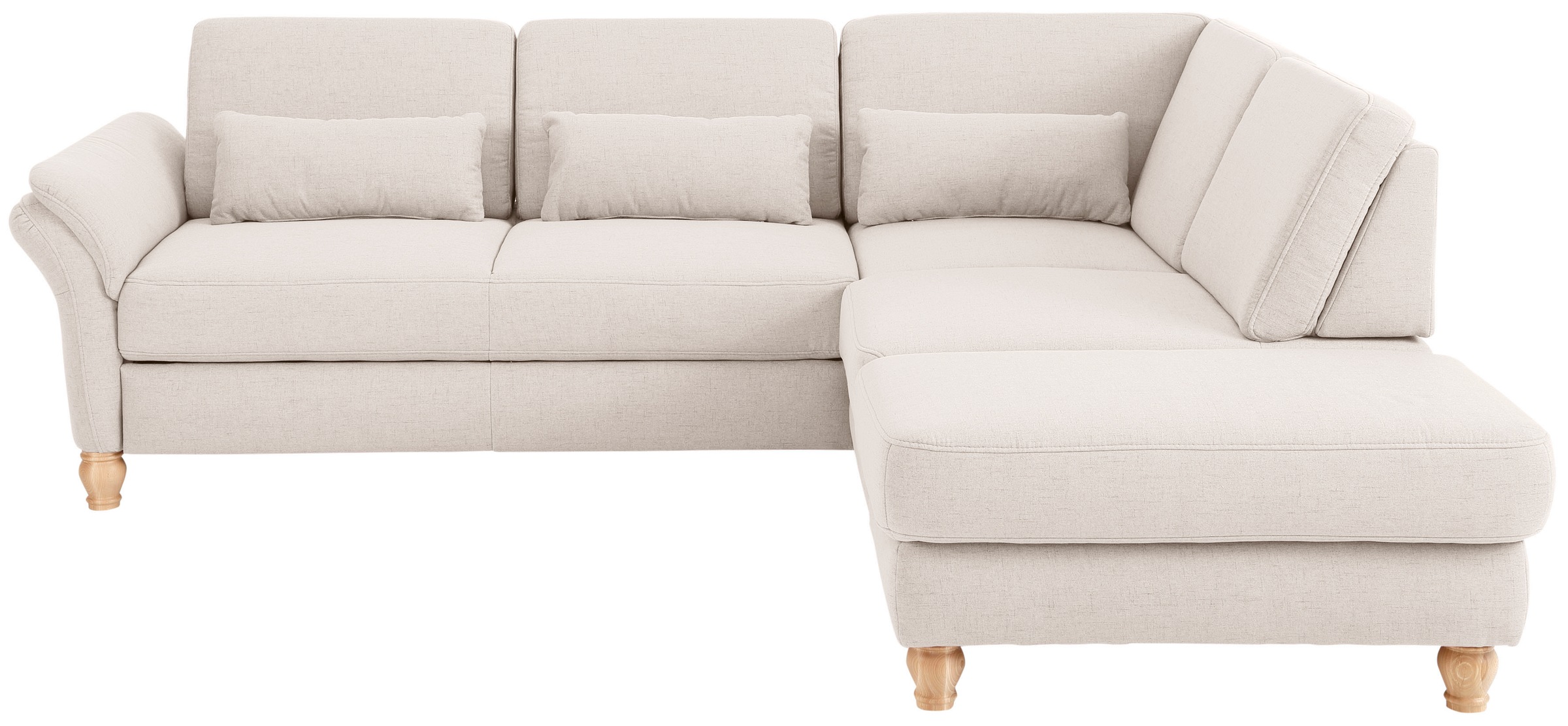 Home affaire Ecksofa "Palace L-Form" incl. Sitztiefenverstellung, wahlweise günstig online kaufen