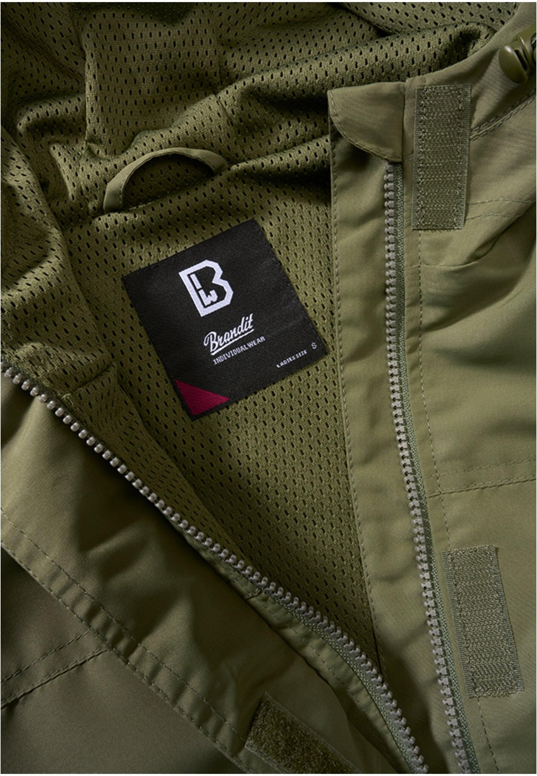 Thumbnail - Brandit Allwetterjacke "Brandit Damen Ladies Summer Windbreaker Frontzip" 1 Stk. tlg. mit Kapuze