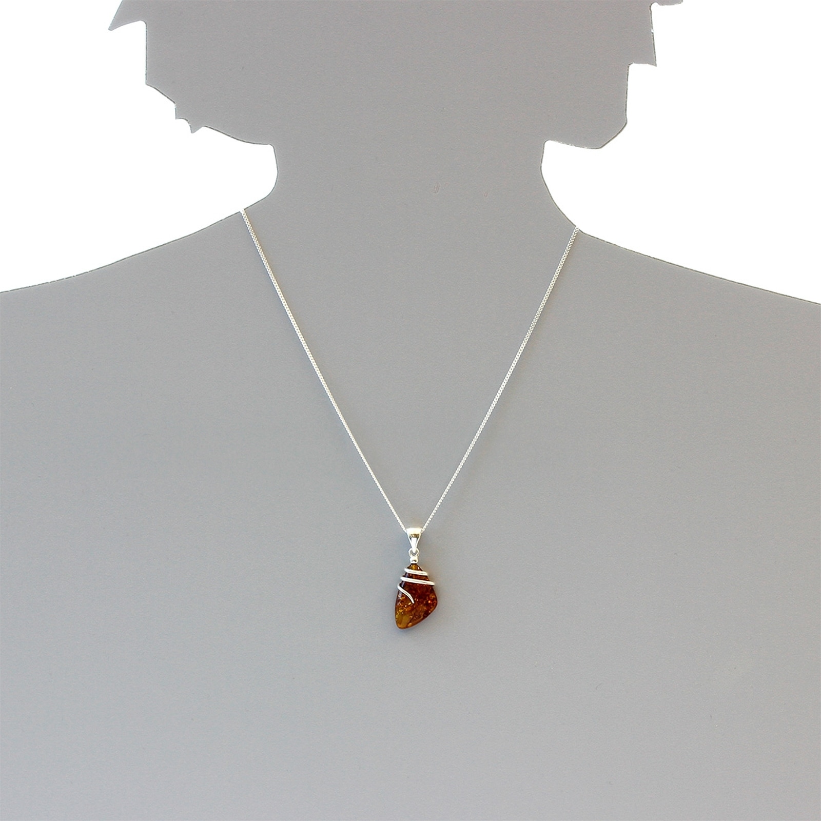 OSTSEE-SCHMUCK Kettenanhänger »- Danica - Silber 925/000 - Bernstein«