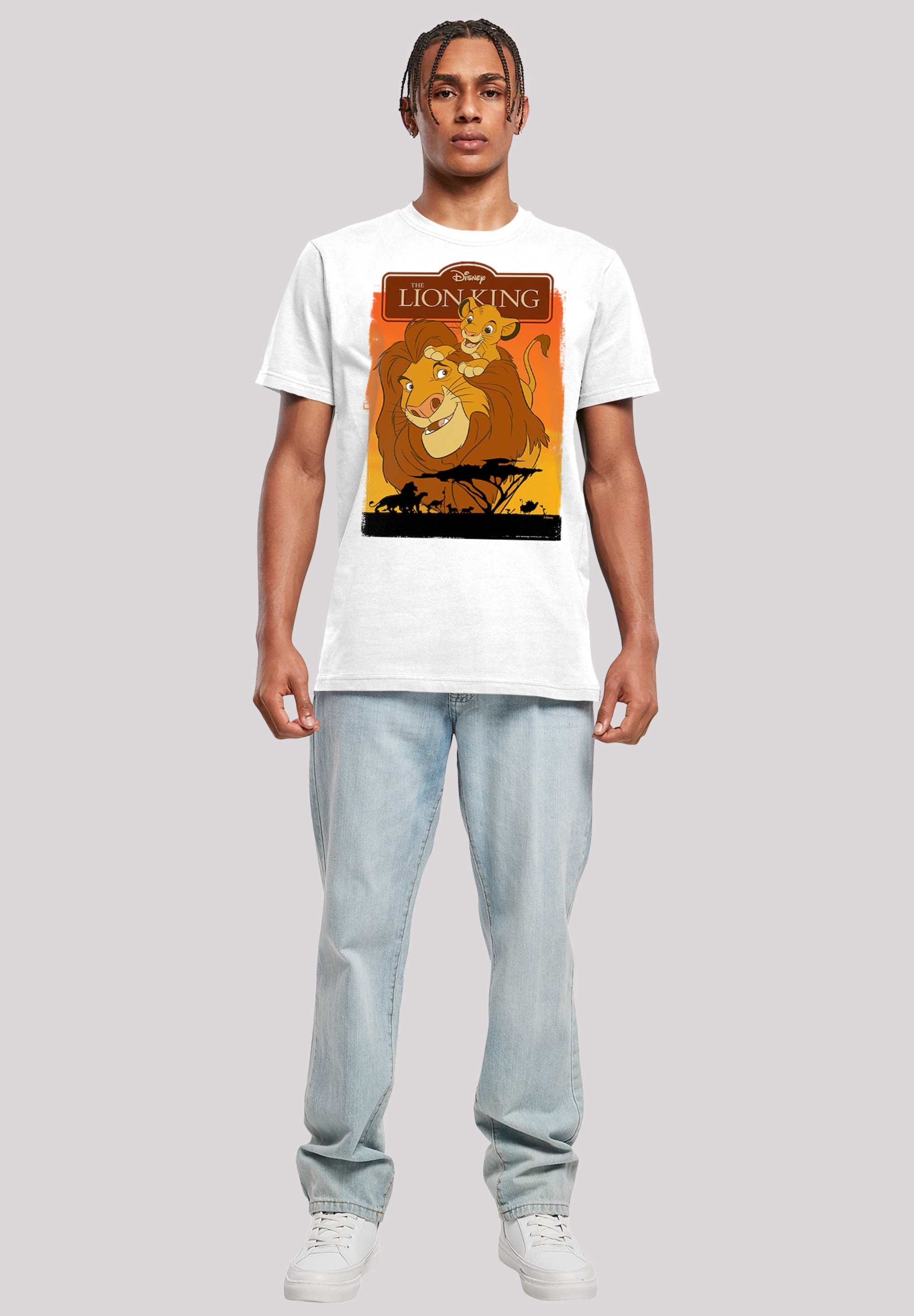 F4NT4STIC T-Shirt »König der Löwen Simba und Mufasa«, Print