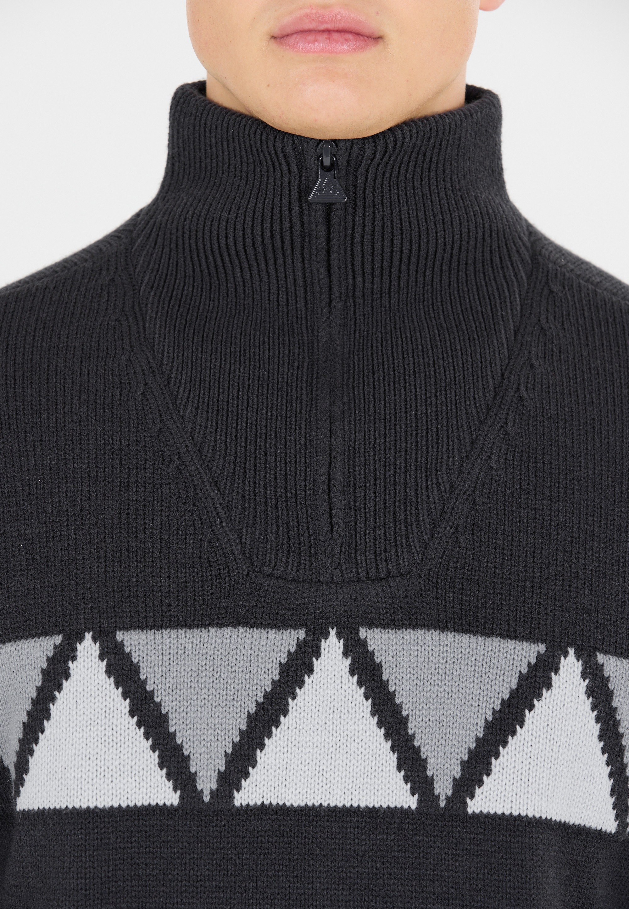 SOS Strickpullover »Aboda«, mit winddichter Innenschicht